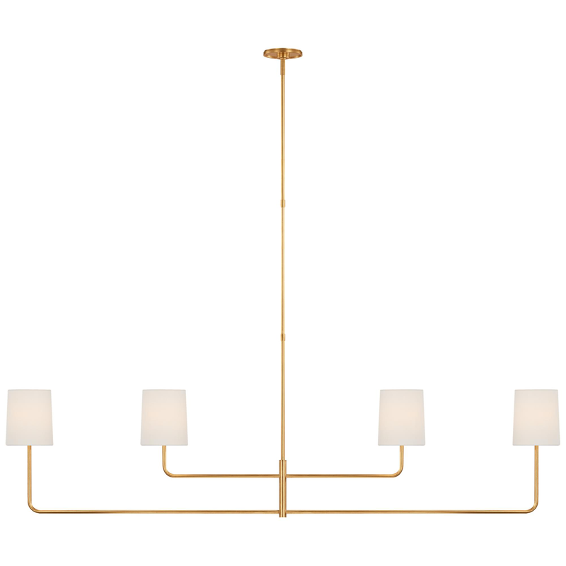 Barbara Barry Go Lightly 70 Inch 4 Light LED Linear Suspension Light by Visual Comfort Signature Collection