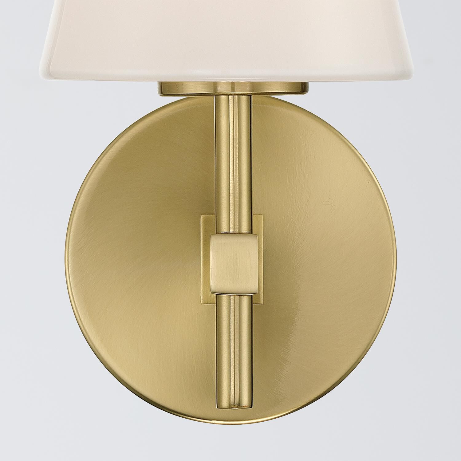 Shown in Vibrant Gold finish and Glass shade
