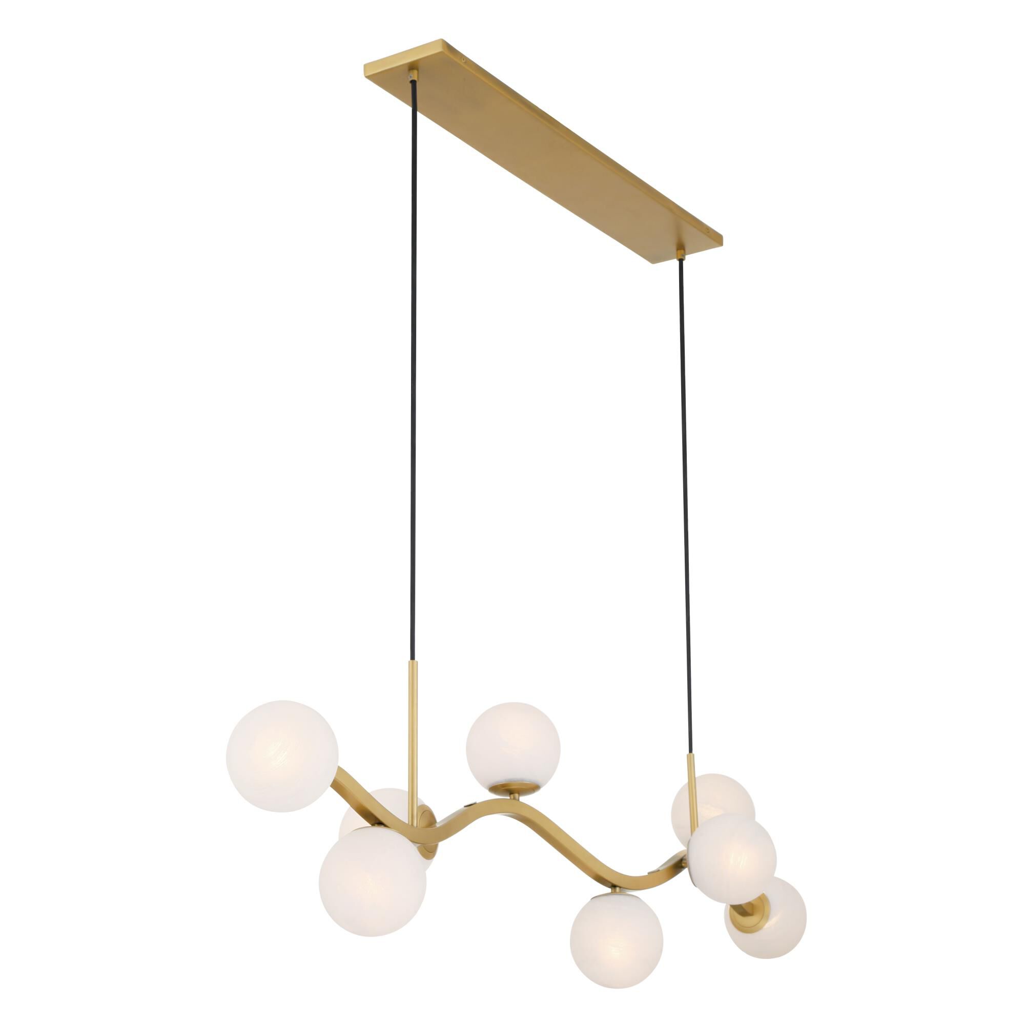 Shown in Legacy Brass finish and White glass and Etched Alabaster Glass shade