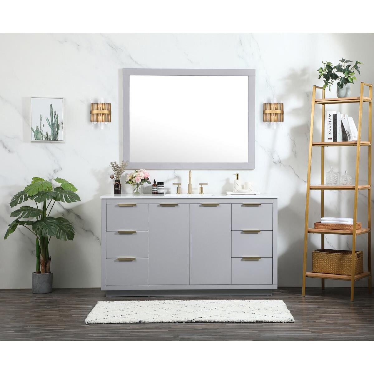 Serena 12 Inch 2 Light Bath Vanity Light by Elegant Lighting