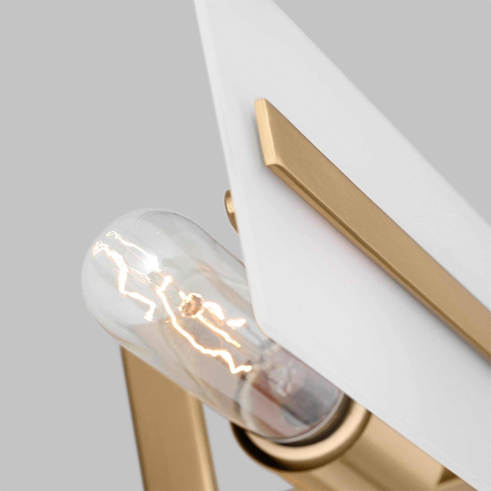 Shown in Satin Brass finish and Satin Etched glass and Satin Etched Glass shade