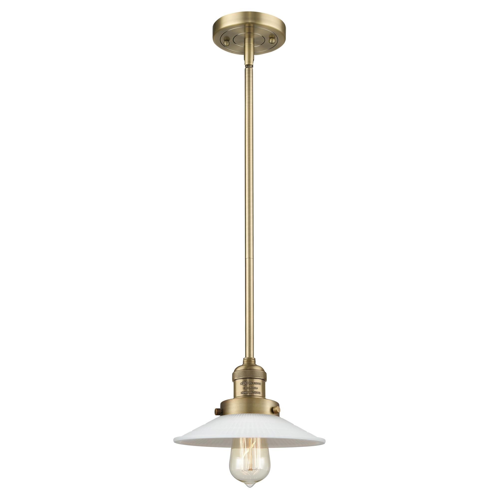 Bruno Marashlian Halophane 8 Inch Mini Pendant by Innovations Lighting