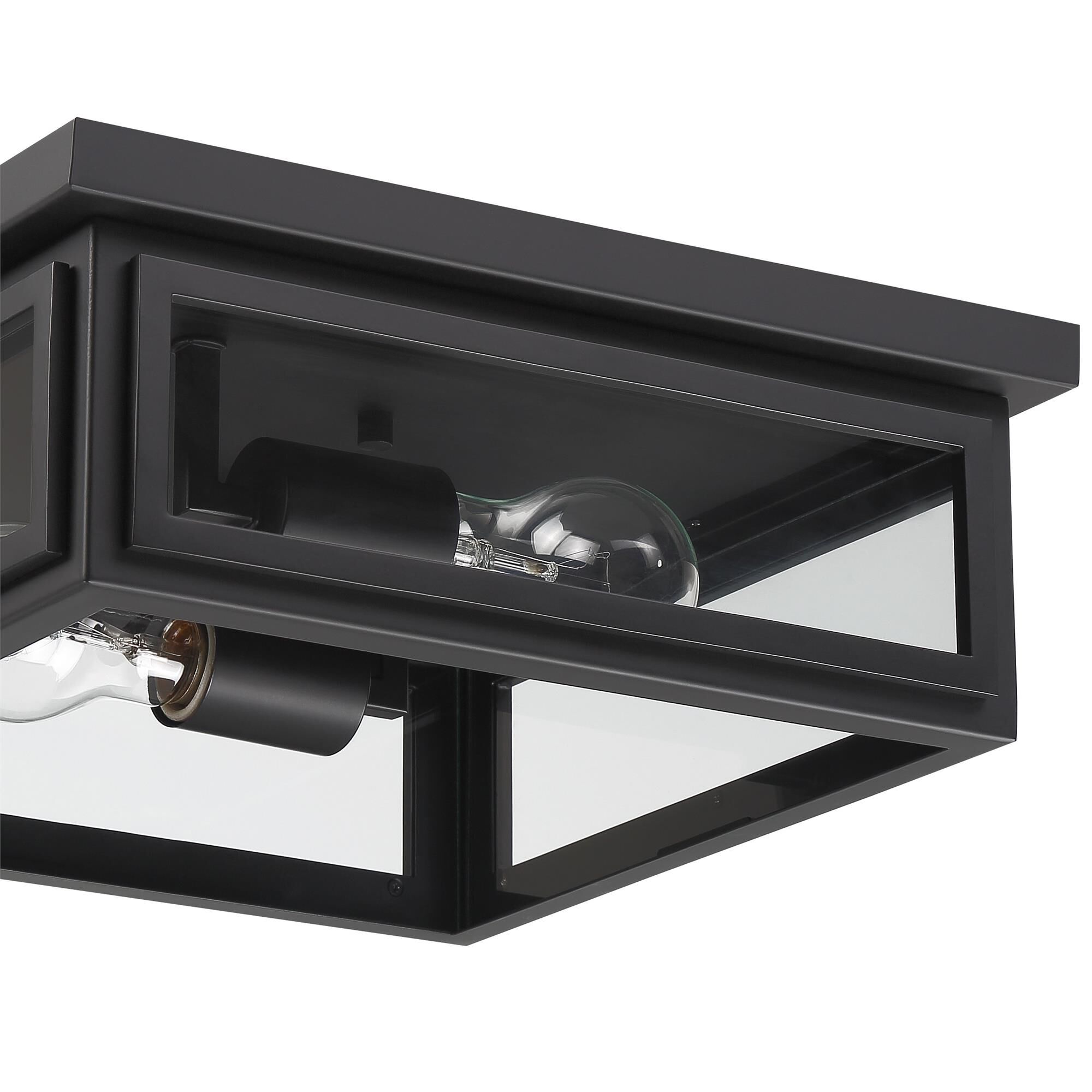 Shown in Matte Black finish and Clear glass and Clear Glass shade