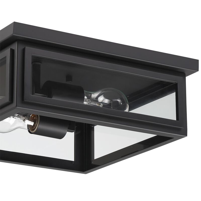 Byron 13 Inch 2 Light Outdoor Flush Mount by Crystorama