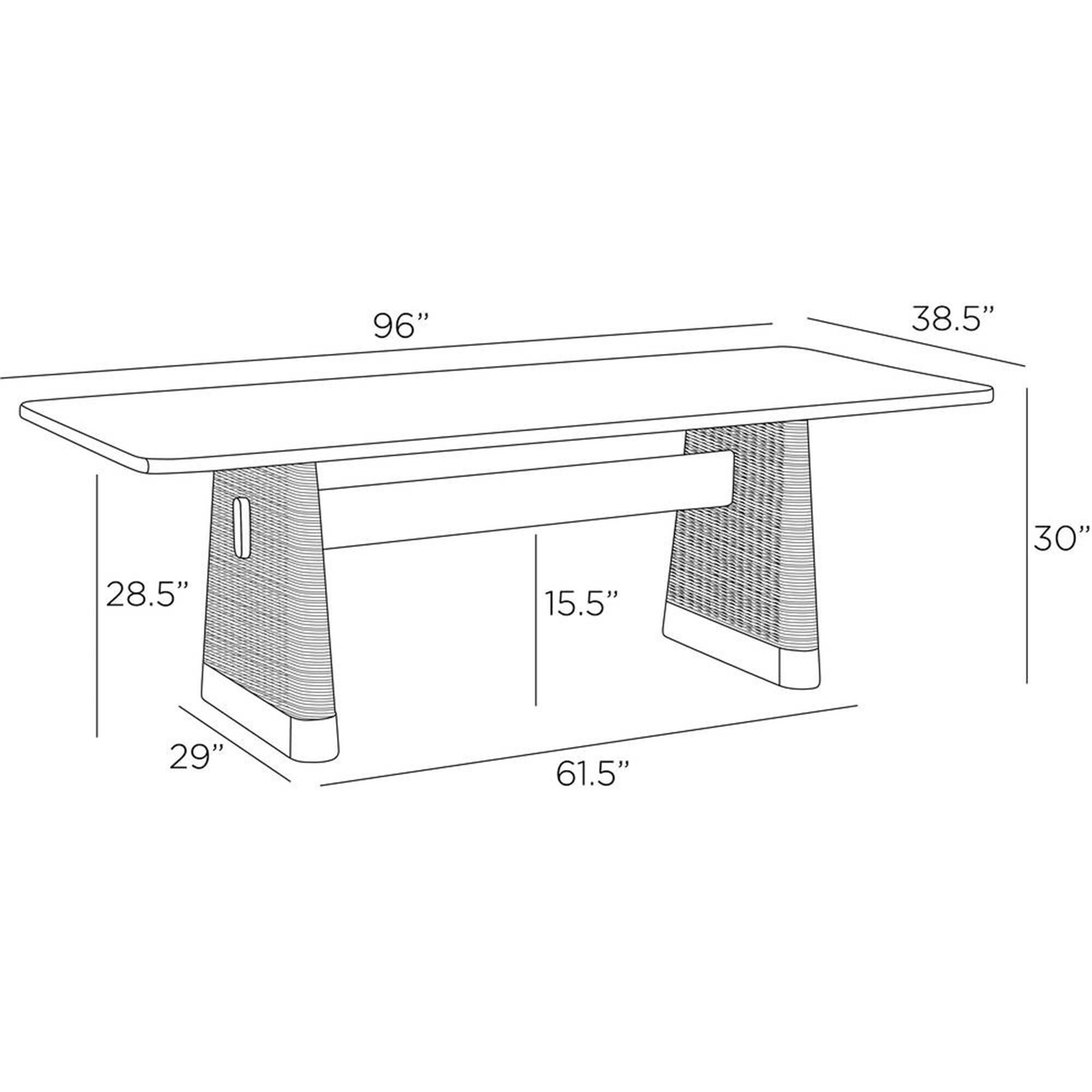 Delrio 96 Inch Dining Table by Arteriors Home