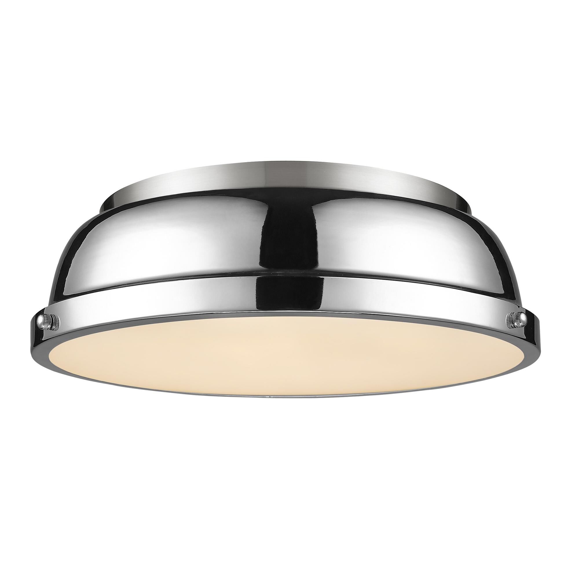Duncan 14 Inch 2 Light Flush Mount by Golden Lighting