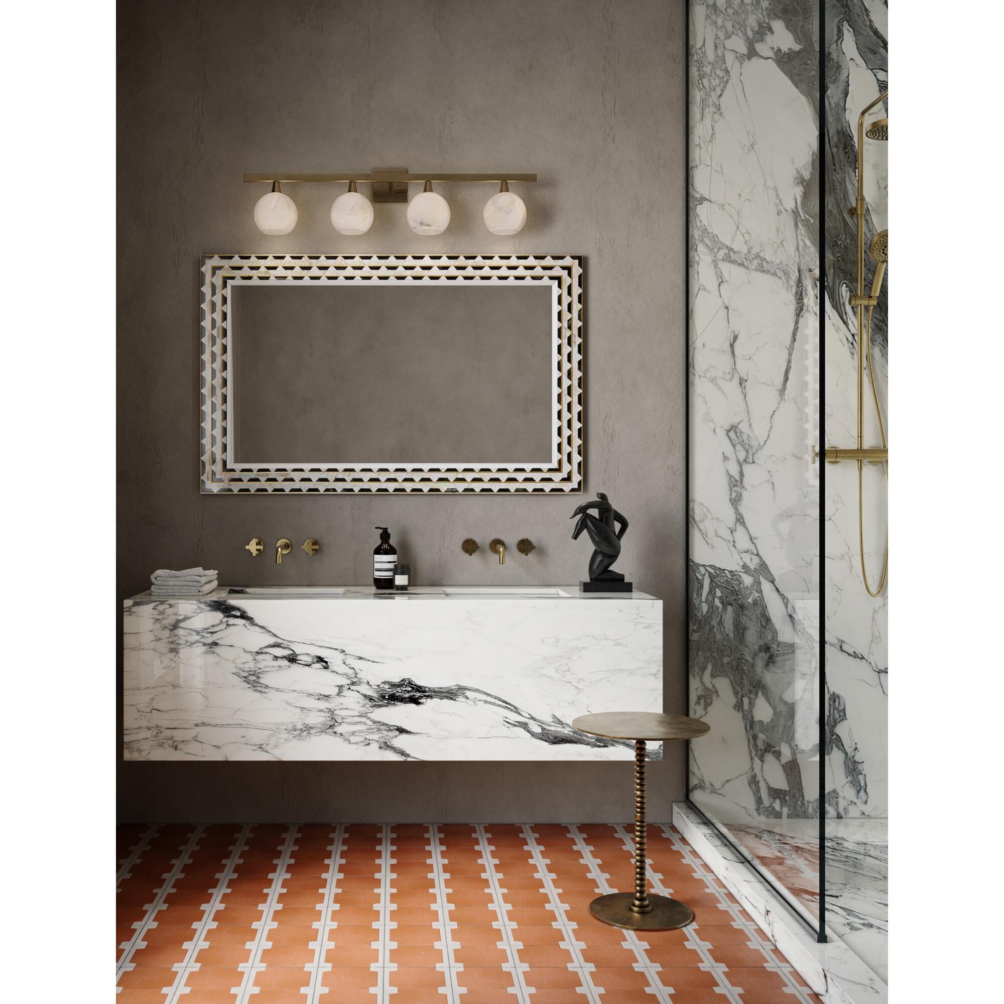 Bombelles 38 Inch Bath Vanity Light by Currey and Company