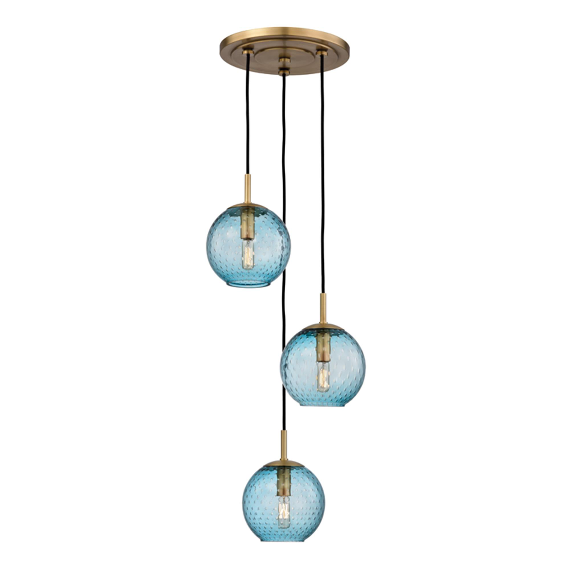 Rousseau 14 Inch 3 Light Multi Light Pendant,