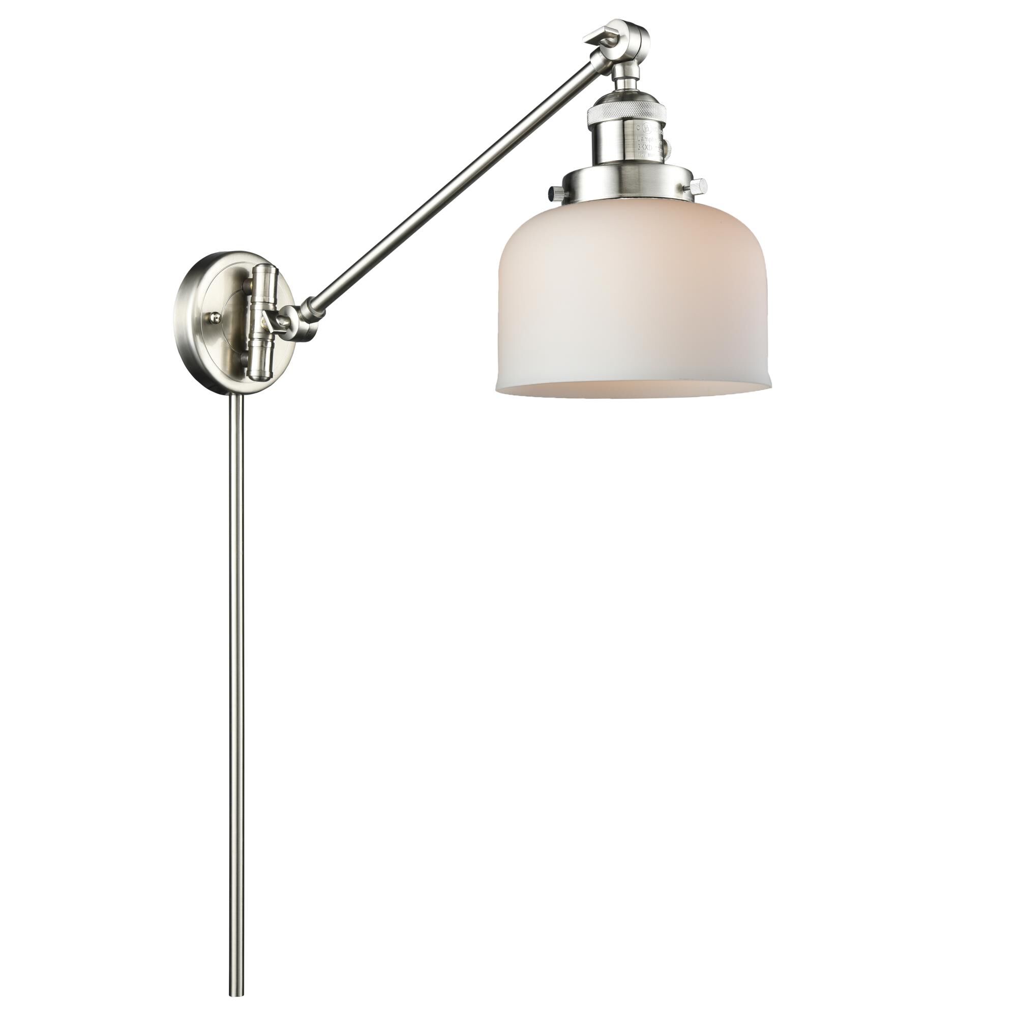 Bruno Marashlian Large Bell Wall Swing Lamp by Innovations Lighting