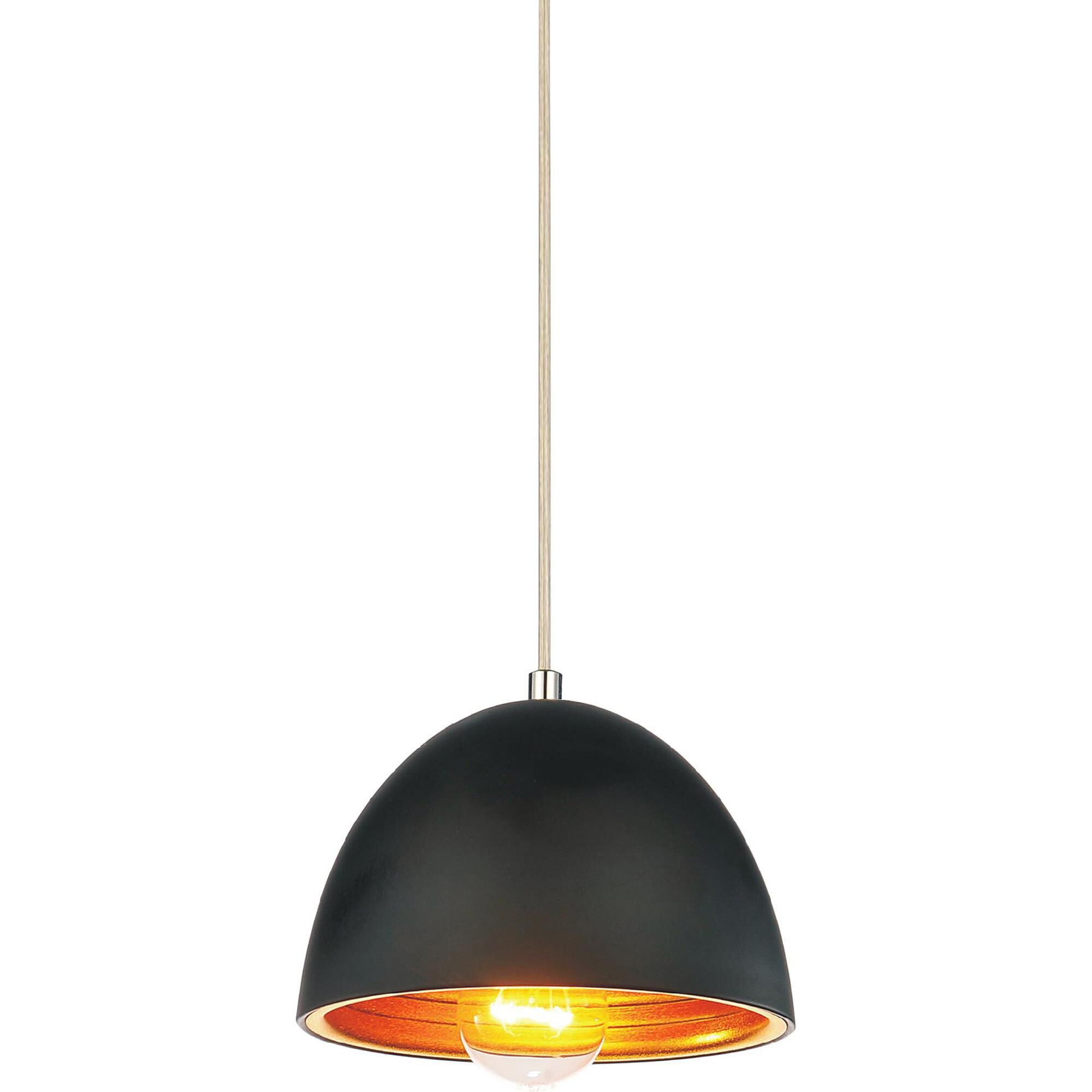 Shown in Black finish and Black shade