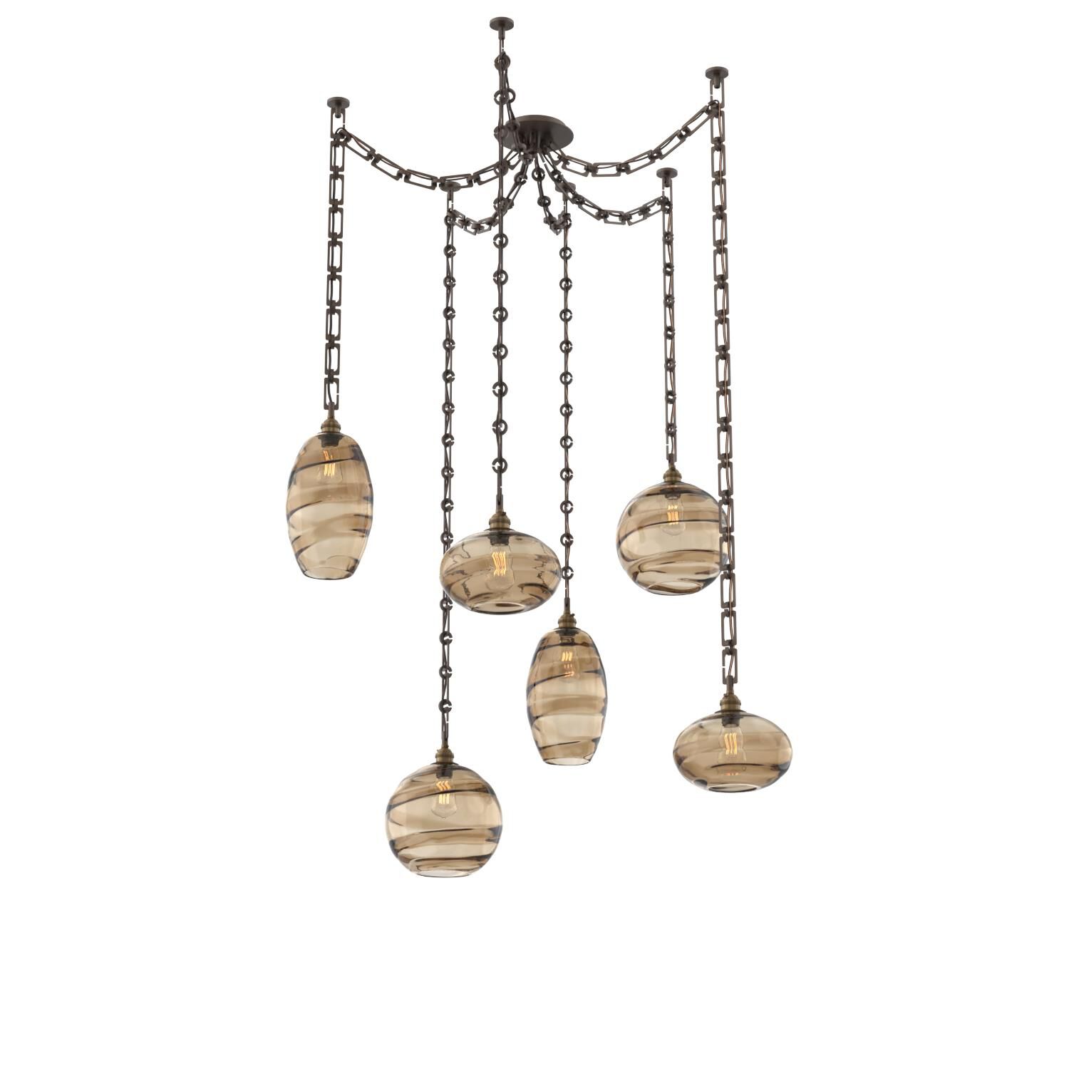 Levi Wilson Misto 16 Inch Multi Pendant Light by Hammerton Studio