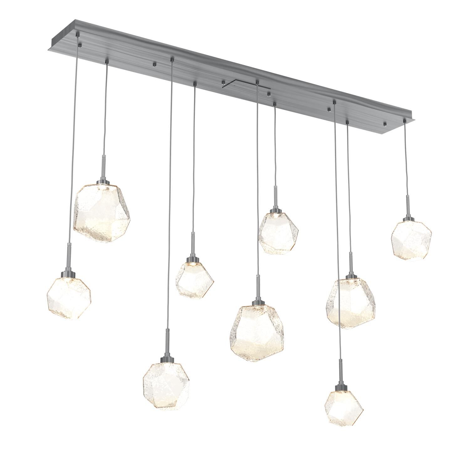 Shown in Graphite finish and Amber glass