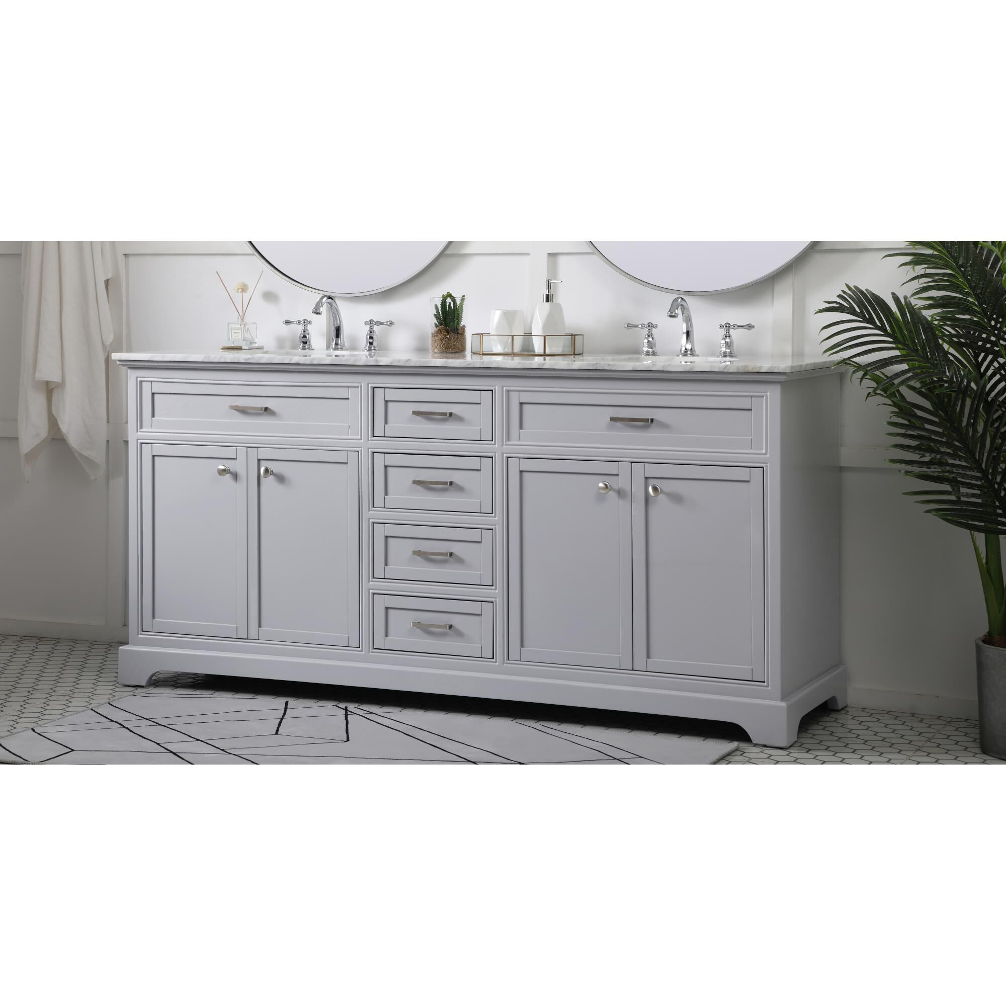 Shown in Grey finish