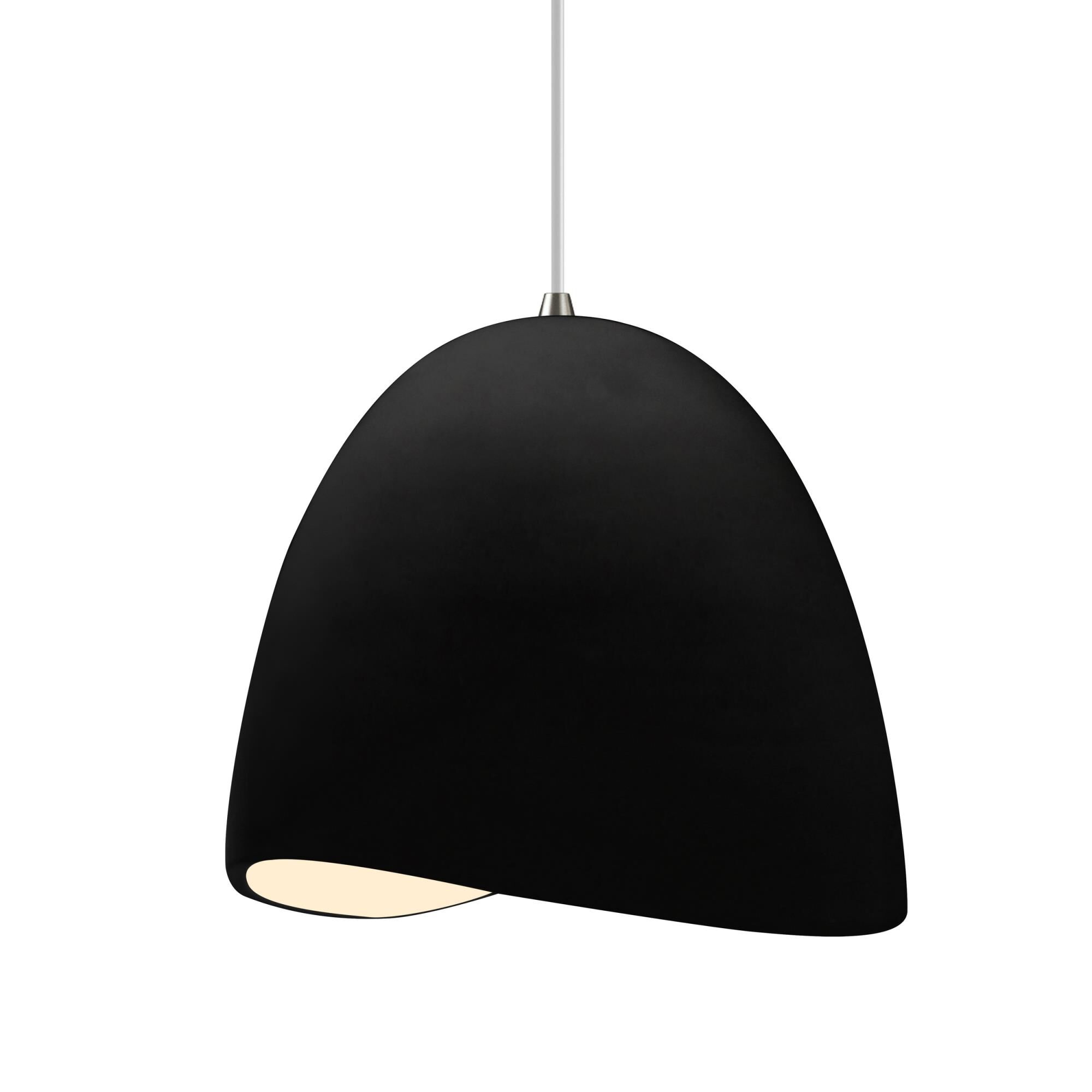 Shown in Polished Chrome finish and Gloss Black shade