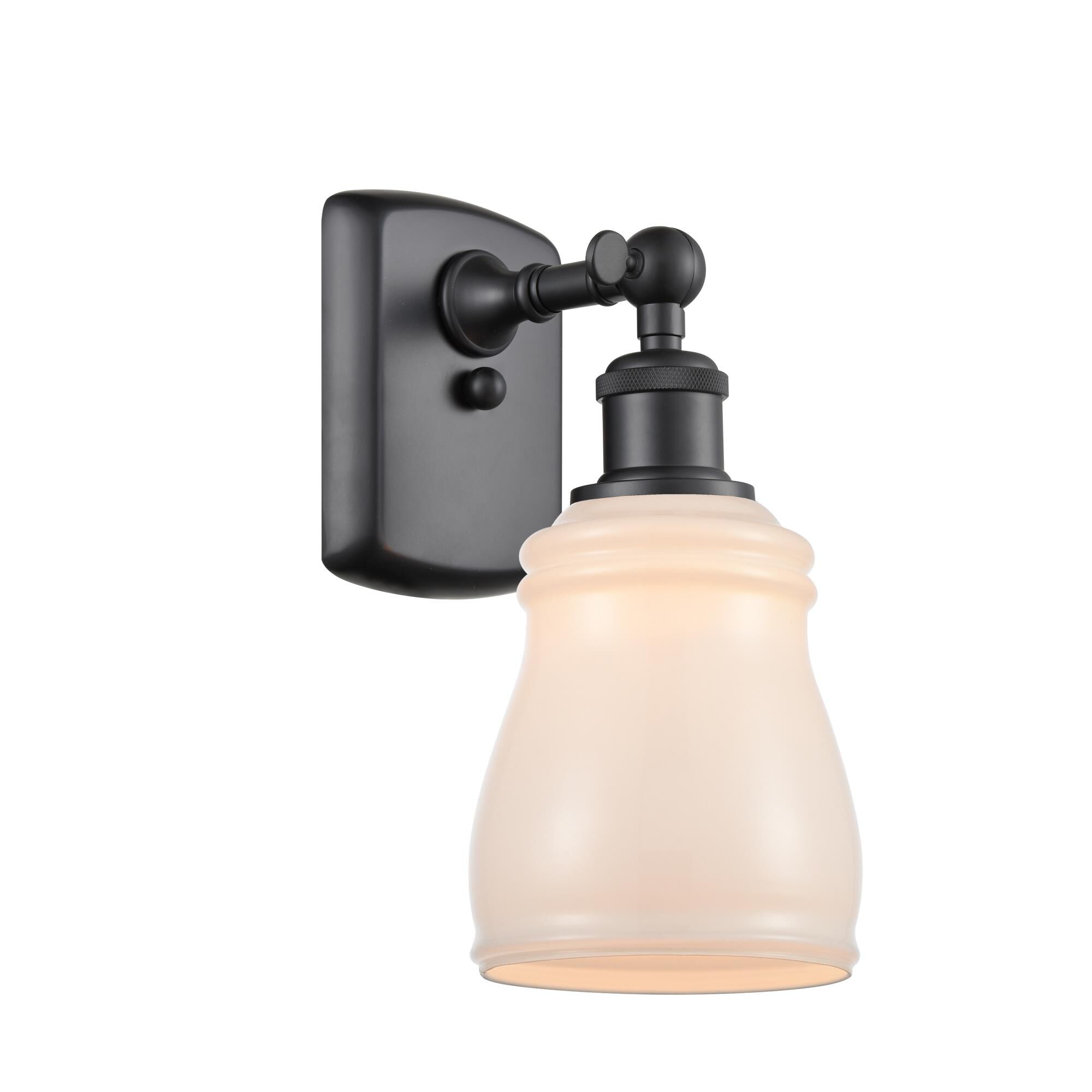 Shown in Matte Black finish and Bell glass and Glass shade