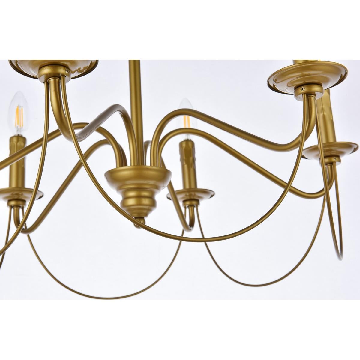 Westley 24 Inch 6 Light Chandelier by Elegant Lighting