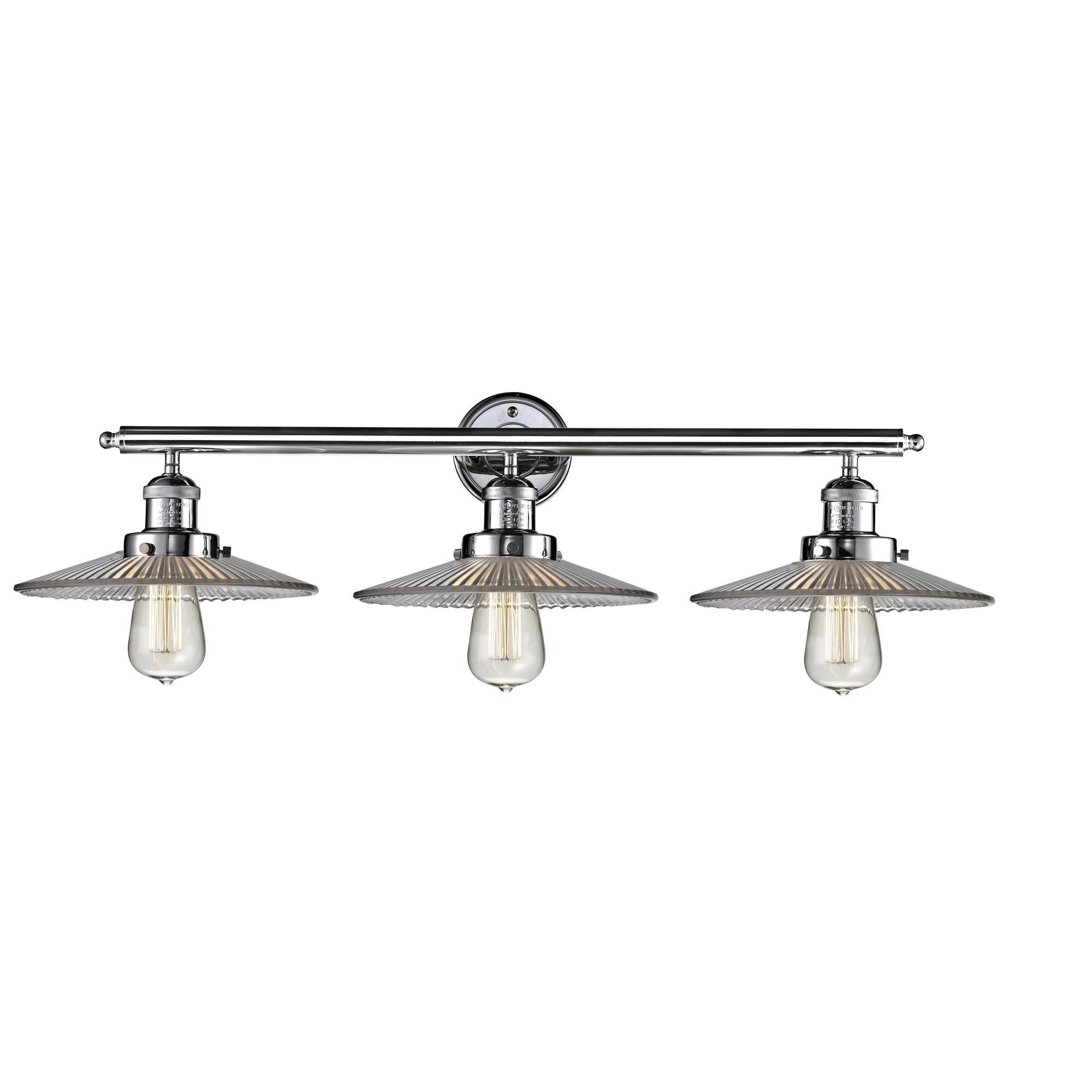 Bruno Marashlian Halophane 32 Inch 3 Light Bath Vanity Light by Innovations Lighting