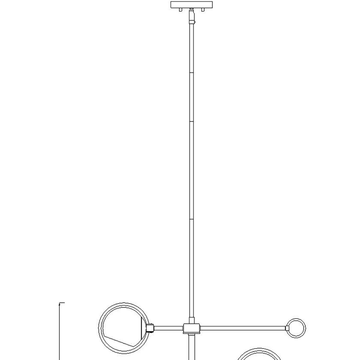 Teatro 28 Inch 3 Light Chandelier by Designers Fountain