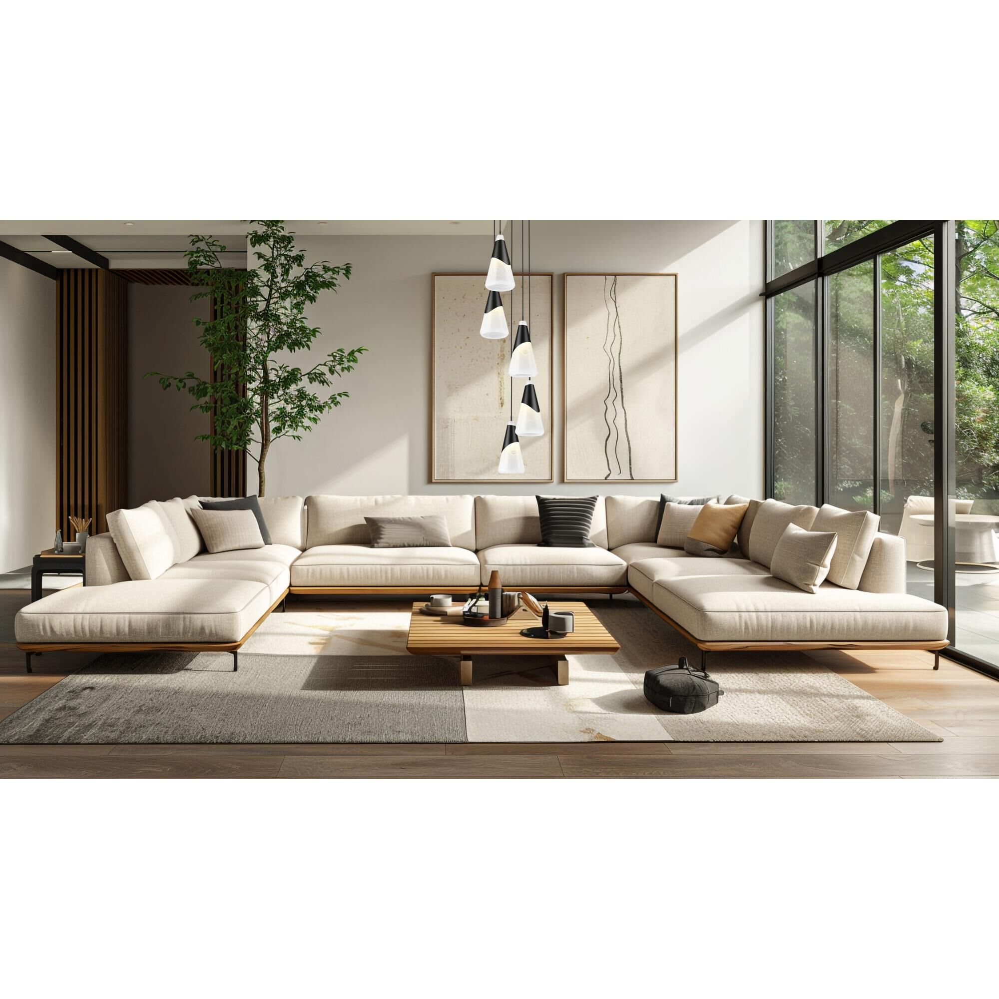 Shown in Matte Black finish and White Swirl glass and White Swirl shade