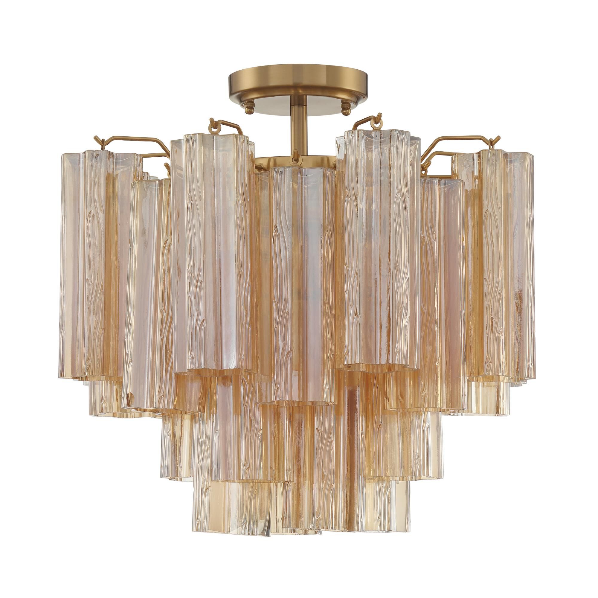 Addis 18 Inch Semi Flush Mount by Crystorama