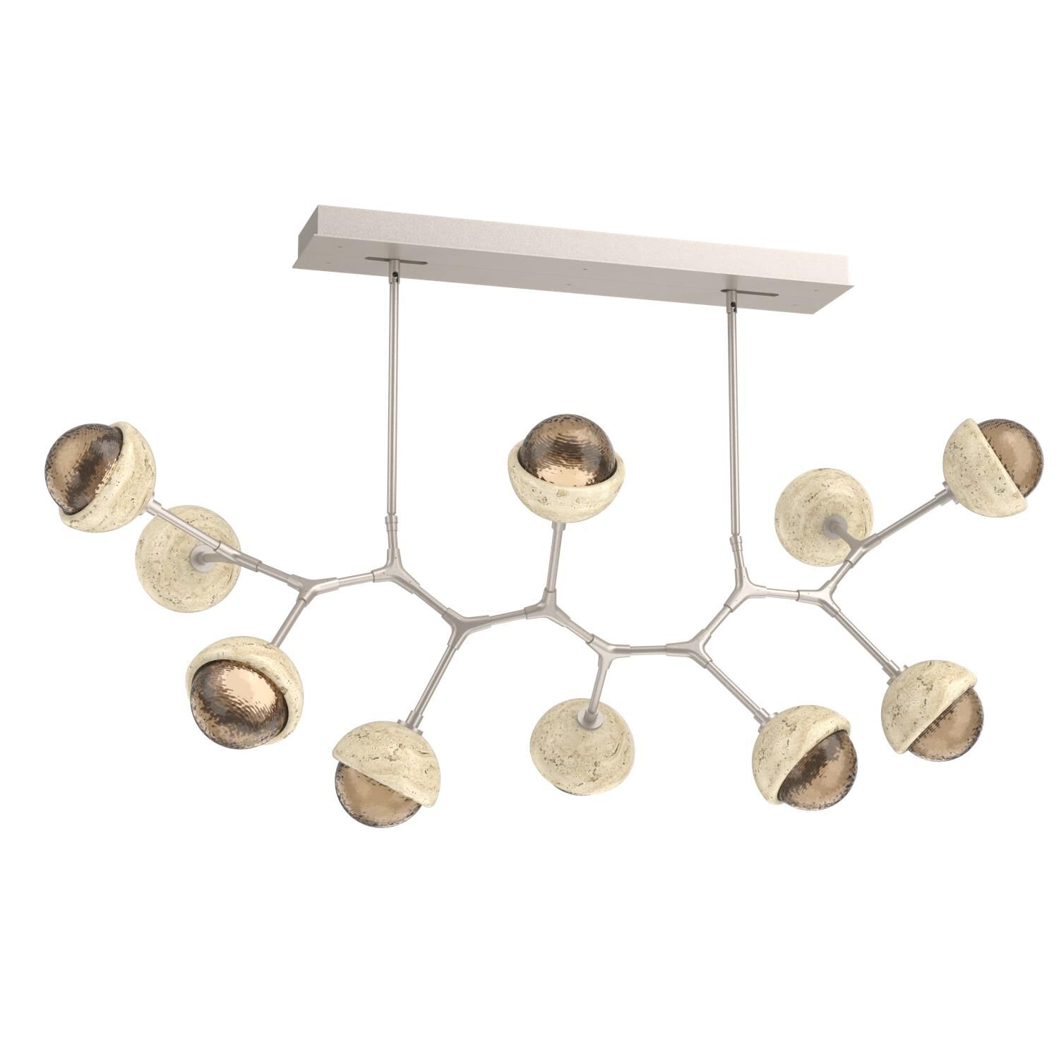 Levi Wilson Cabochon 56 Inch Linear Suspension Light by Hammerton Studio
