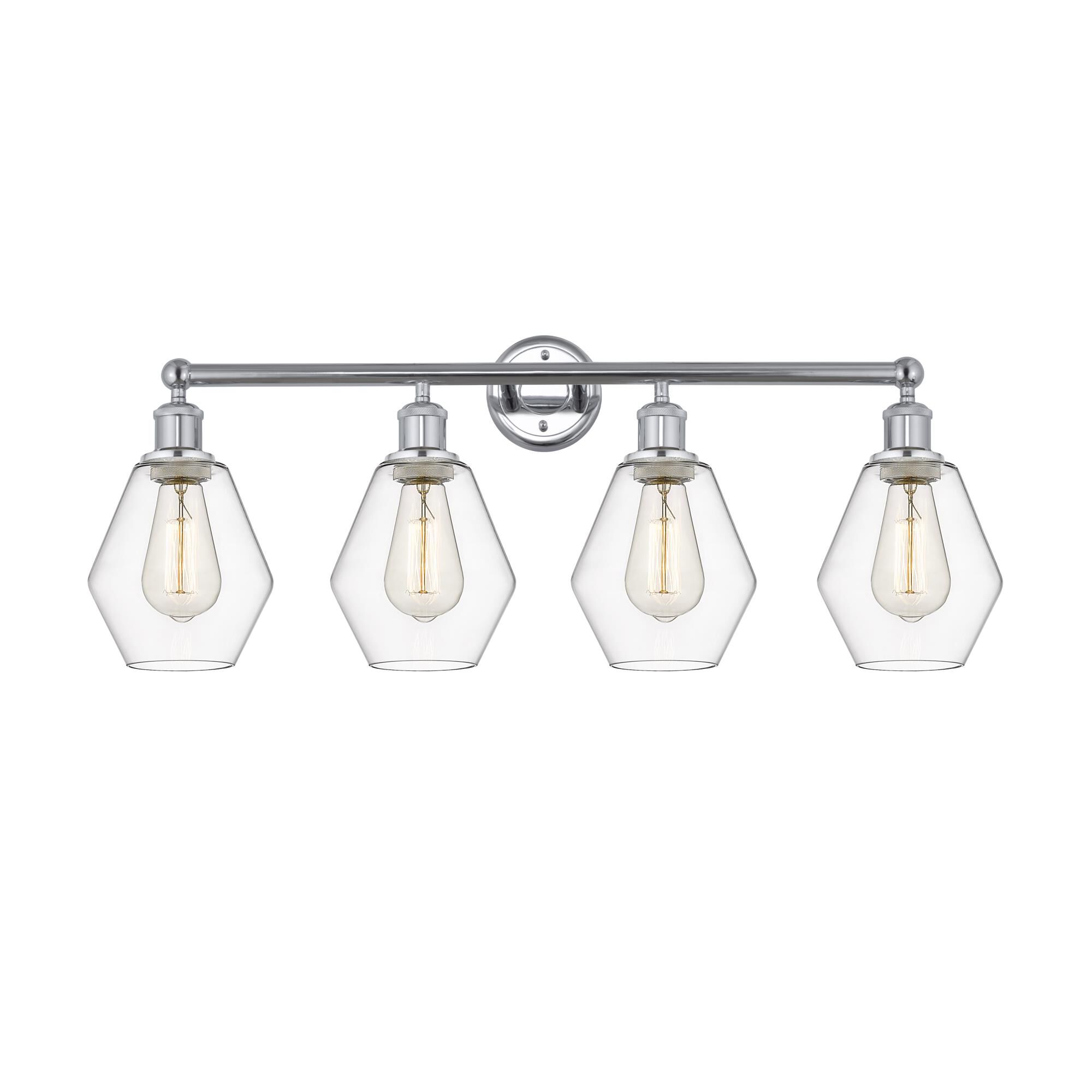 Shown in Polished Chrome, Clear finish and Clear glass and Clear Glass shade