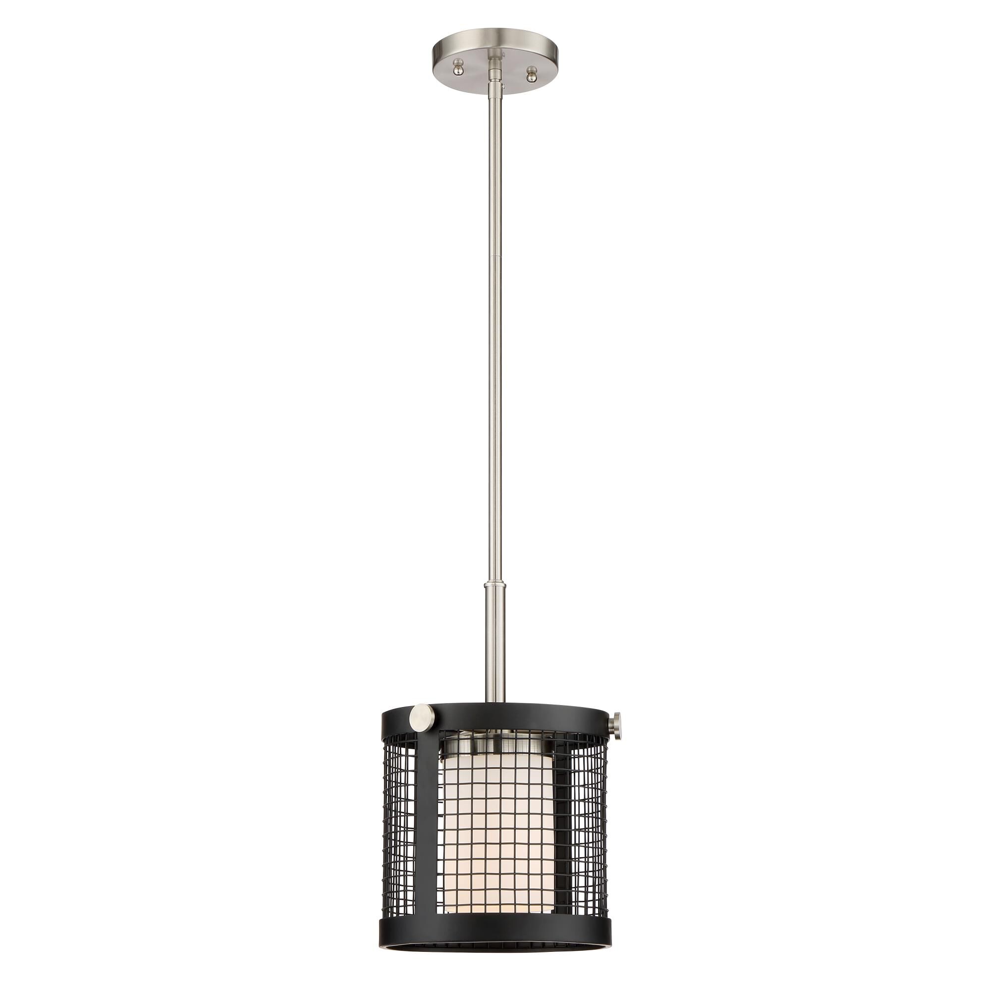 Shown in Black - Brushed Nickel Accents finish