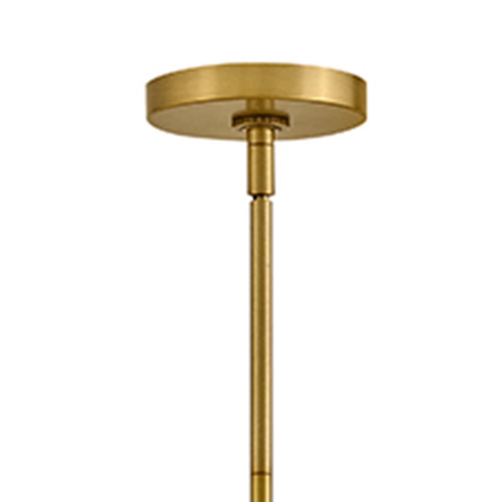 Shown in Heritage Brass finish and Multi-Colored Swirl glass