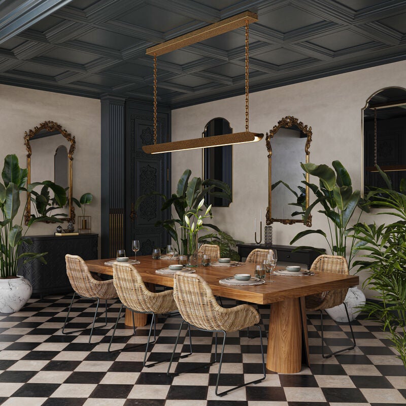 Martyn Lawrence Bullard Manhattan Large Linear Chandelier by Designer Alliance