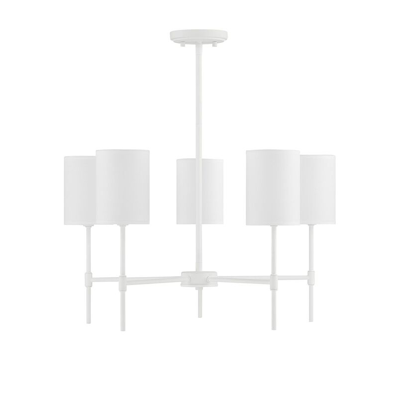 25 Inch 5 Light LED Chandelier by Meridian Lighting