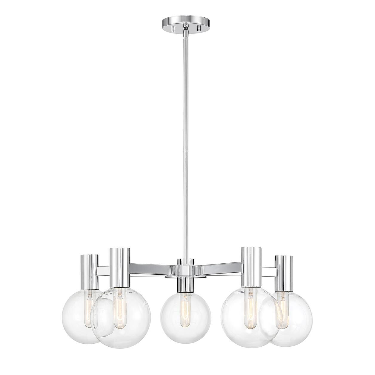 Wright 28 Inch 5 Light Chandelier by Savoy House