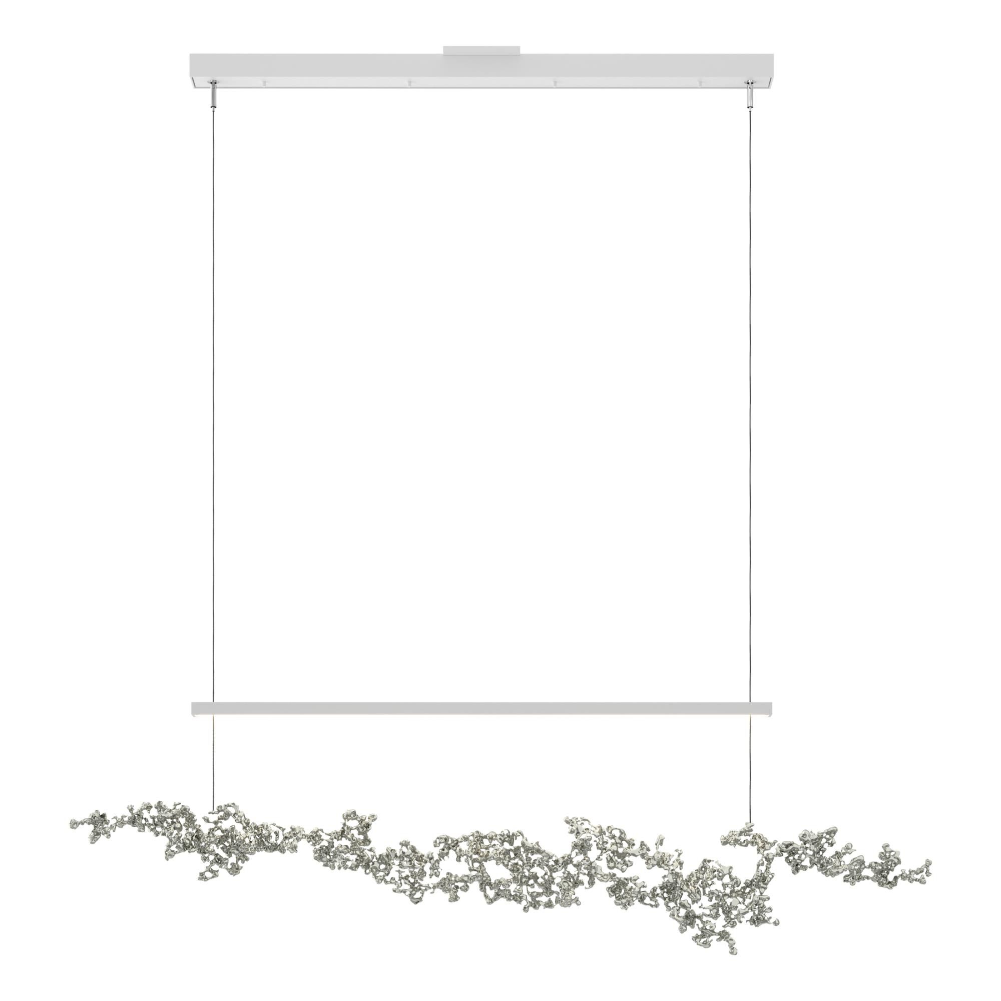 Shown in White finish and Sterling Aluminum shade