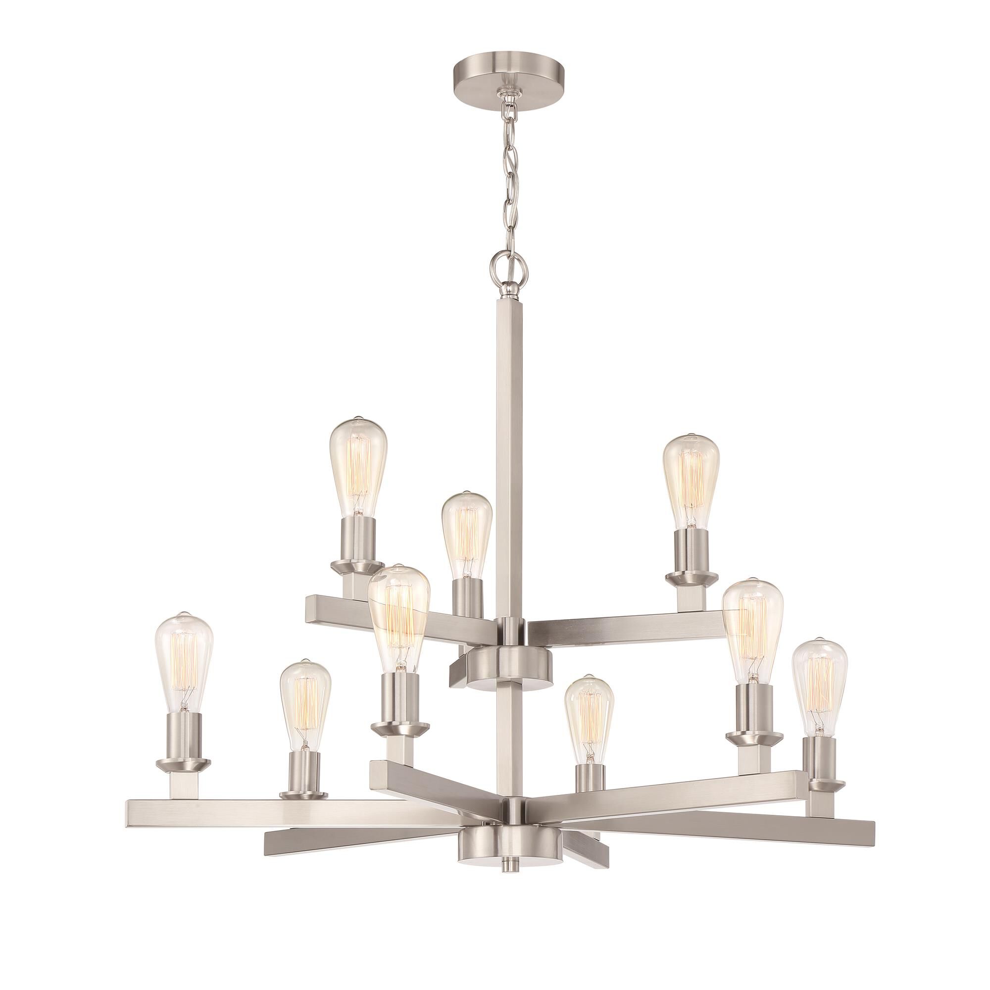 Chicago 34 Inch 9 Light Chandelier by Craftmade