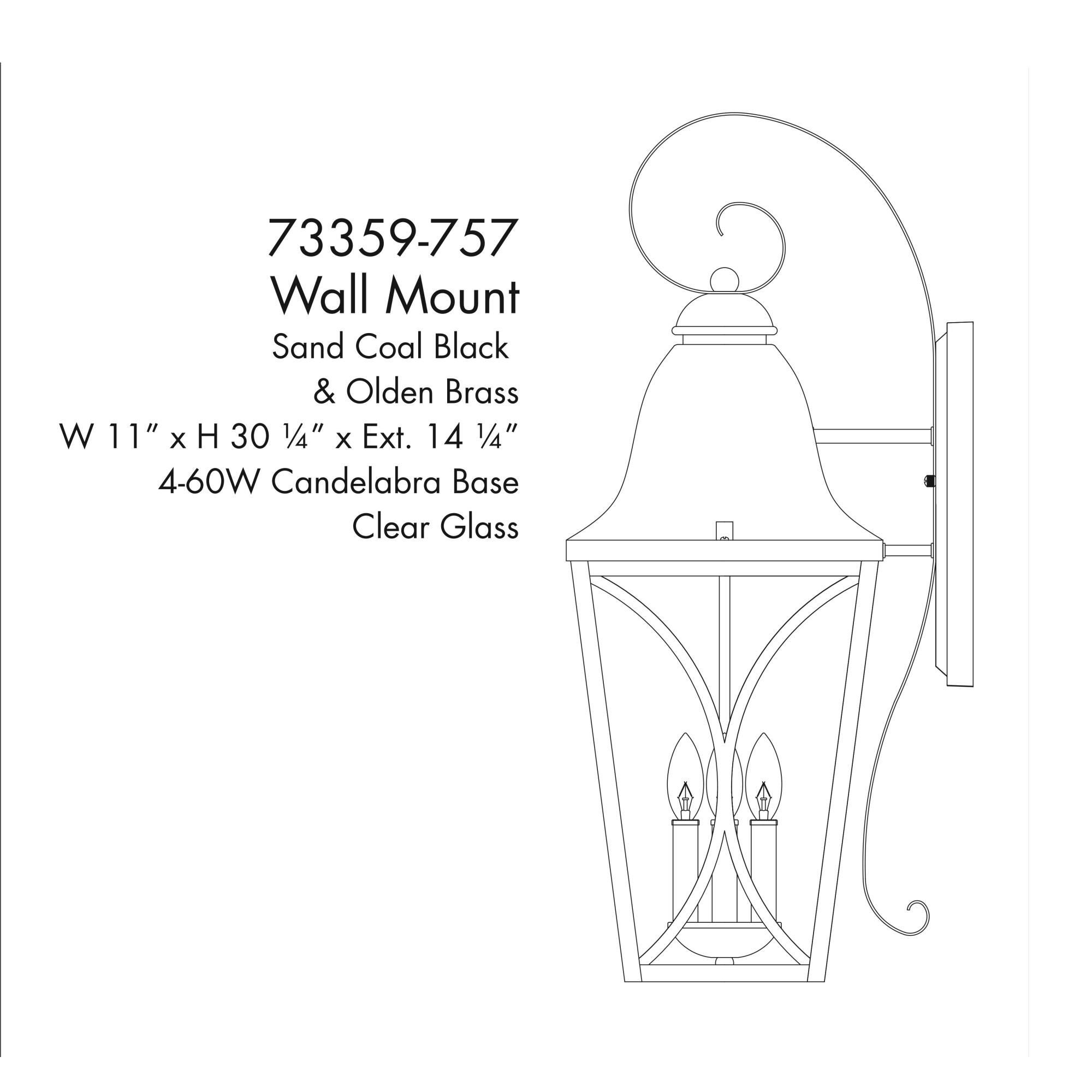 Cardigan 30 Inch Outdoor Wall Light by Minka Lavery