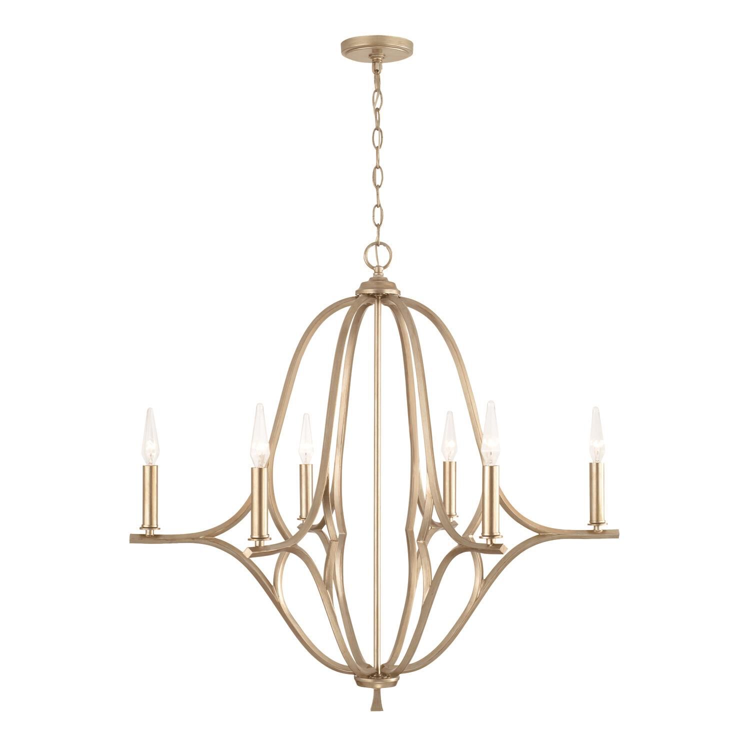 Claire 32 Inch 6 Light Chandelier by Capital Lighting Fixture Company
