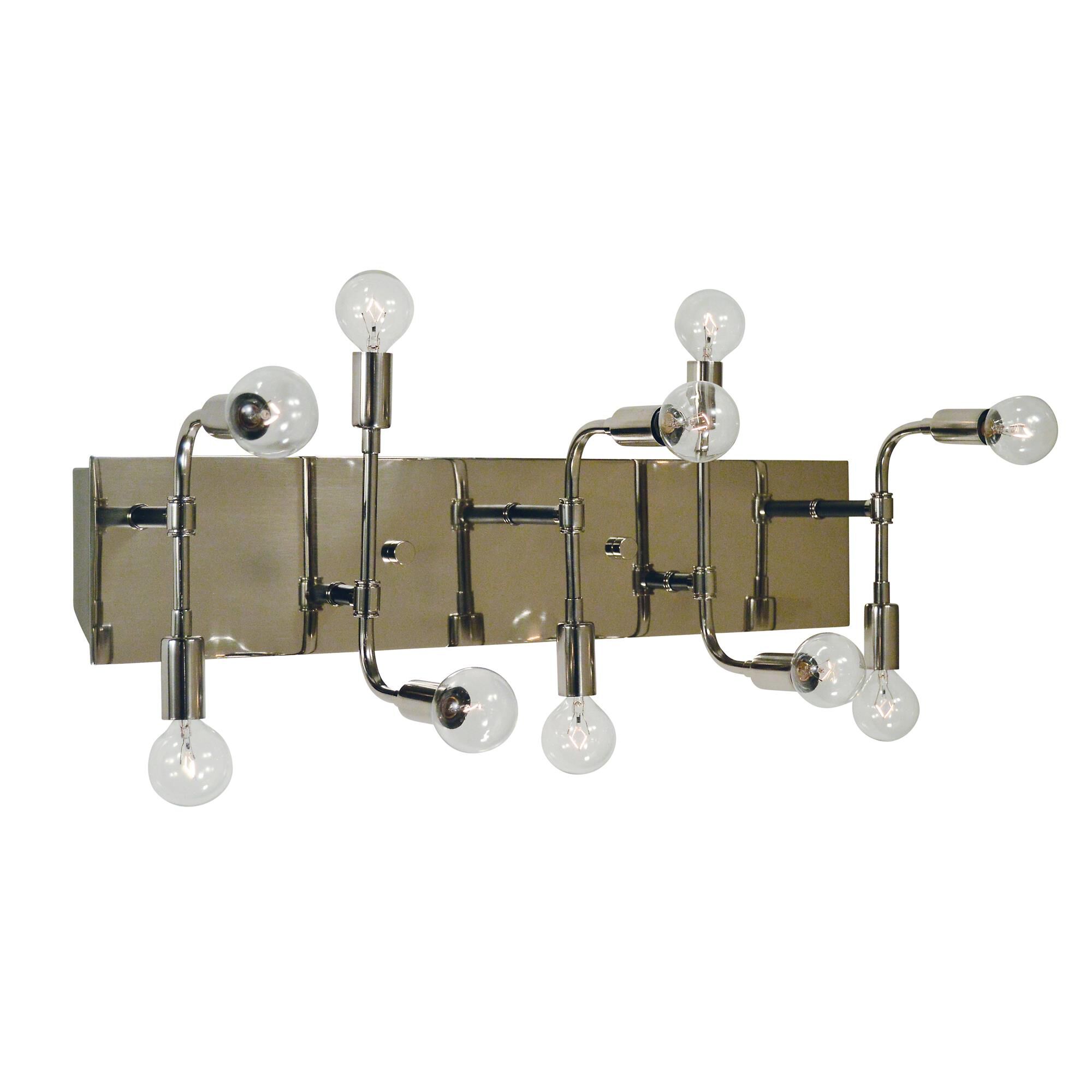 Shown in Polished Nickel with Matte Black Accents finish