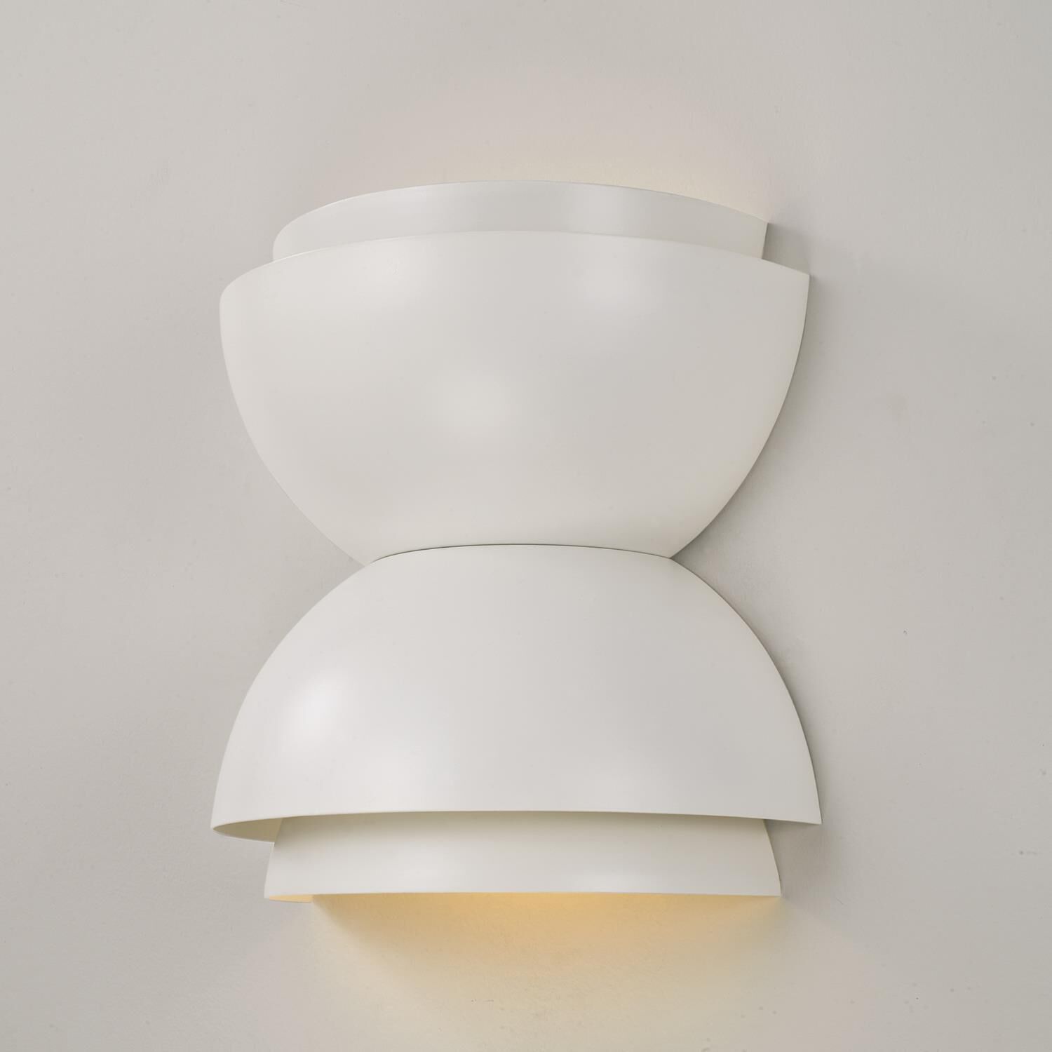 Shown in Matte White finish and White Metal shade