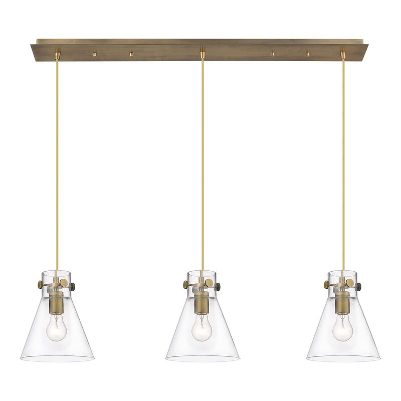 Bruno Marashlian Newton Cone 39 Inch 3 Light Linear Suspension Light by Innovations Lighting