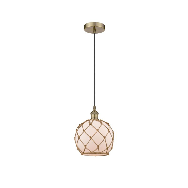 Innovations Lighting Bruno Marashlian Farmhouse Rope 8 Inch Mini Pendant