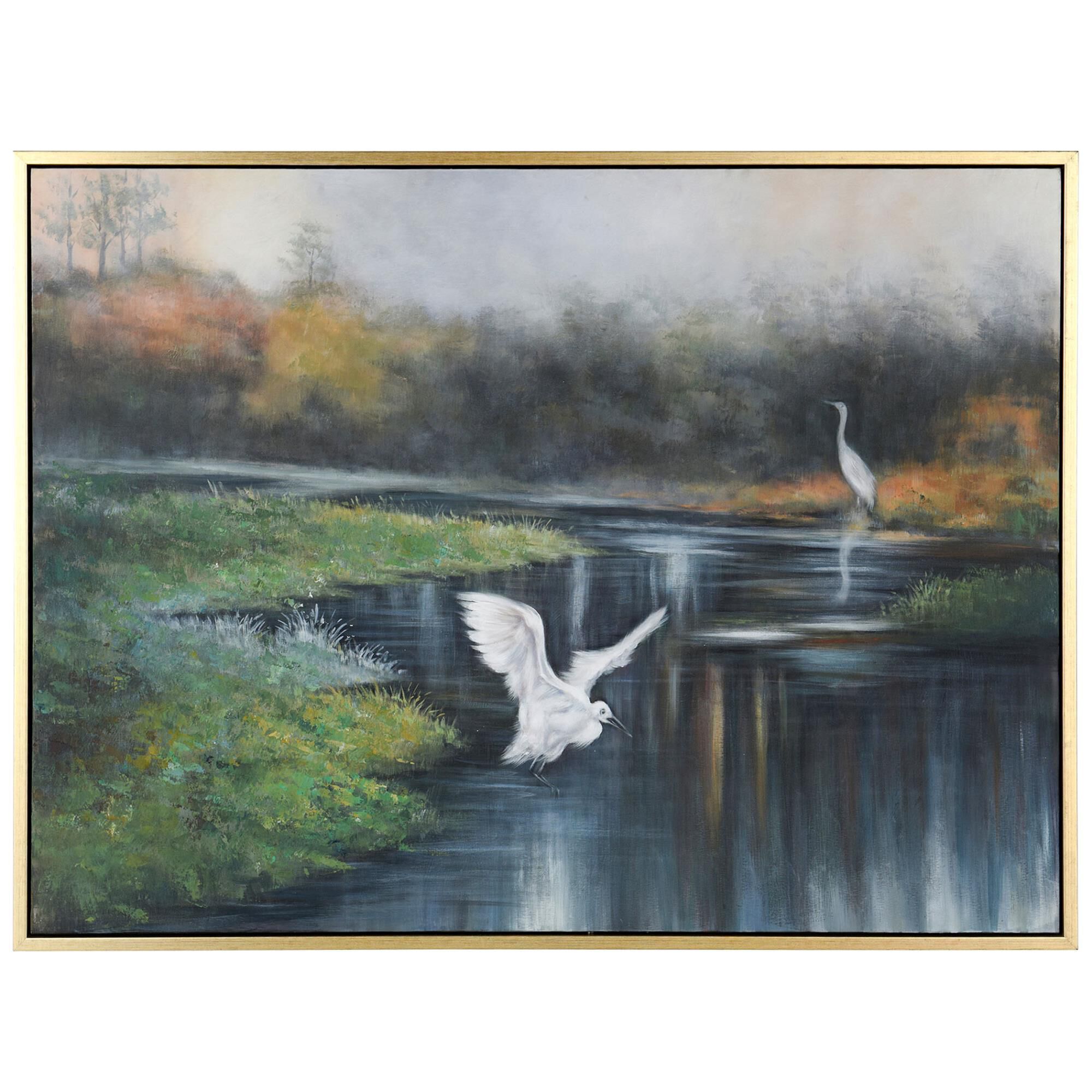 Marsh Flight 50 Inch Painting by Stylecraft
