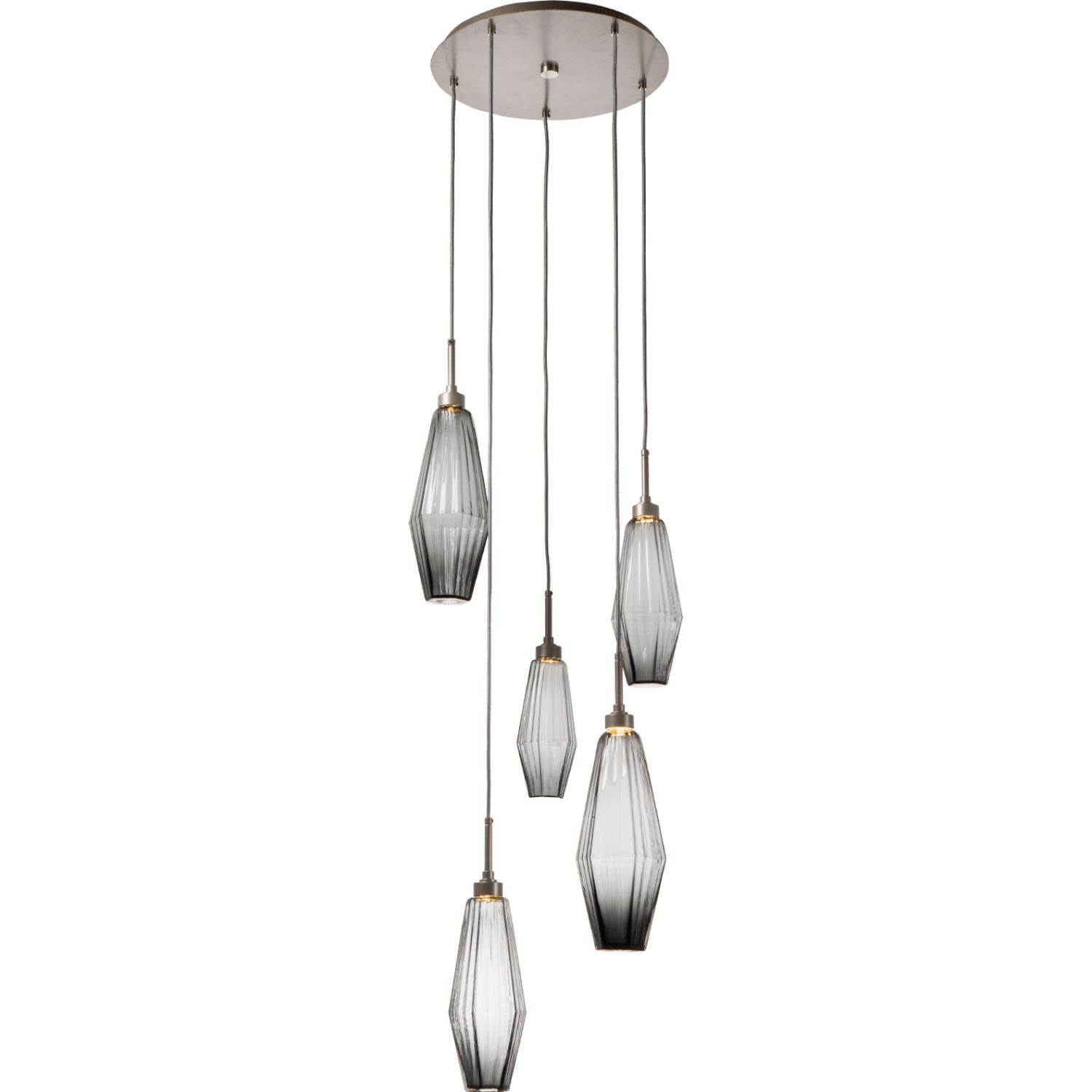 Aalto 19 Inch 5 Light LED Multi Light Pendant by Hammerton Studio