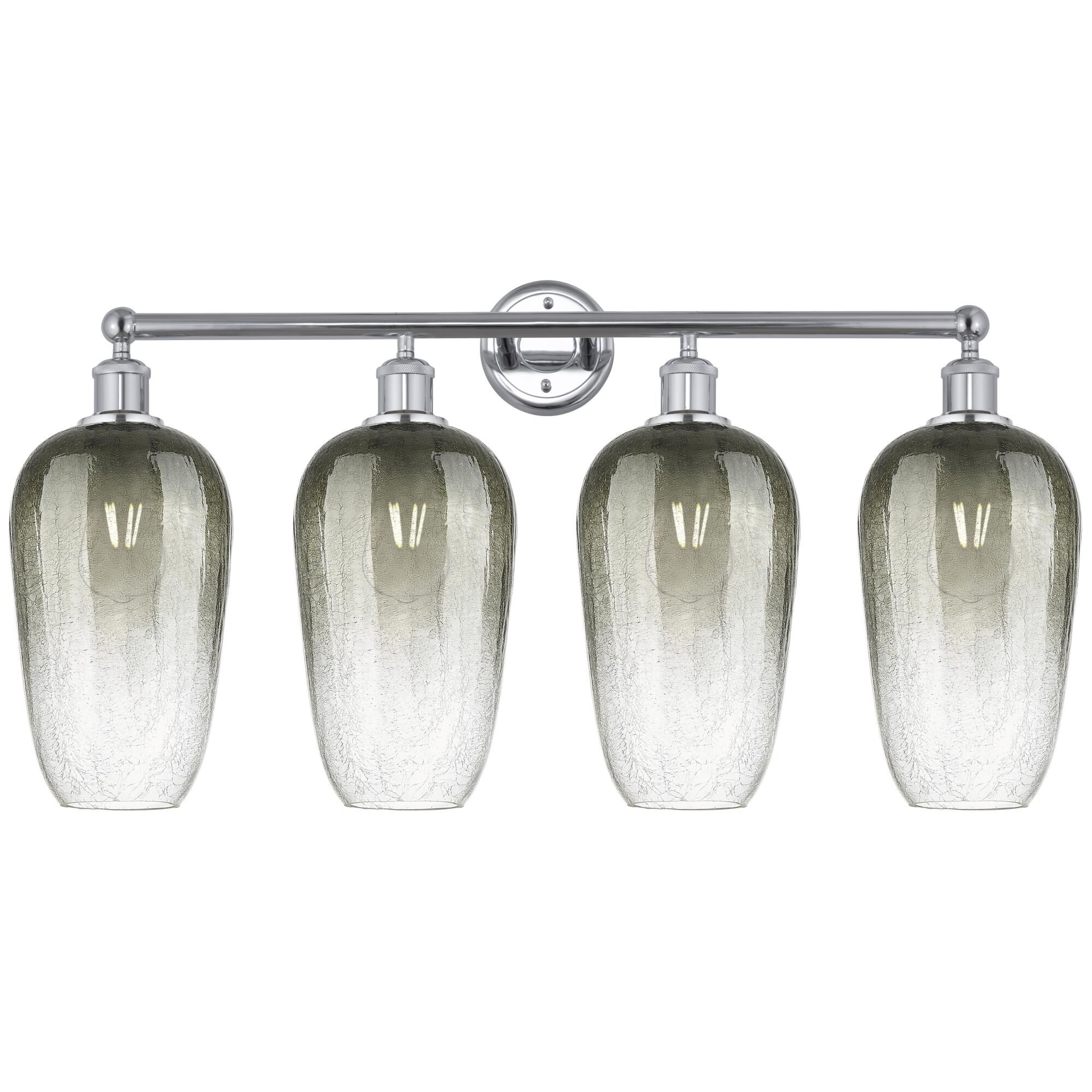 Shown in Polished Chrome finish and Slate glass