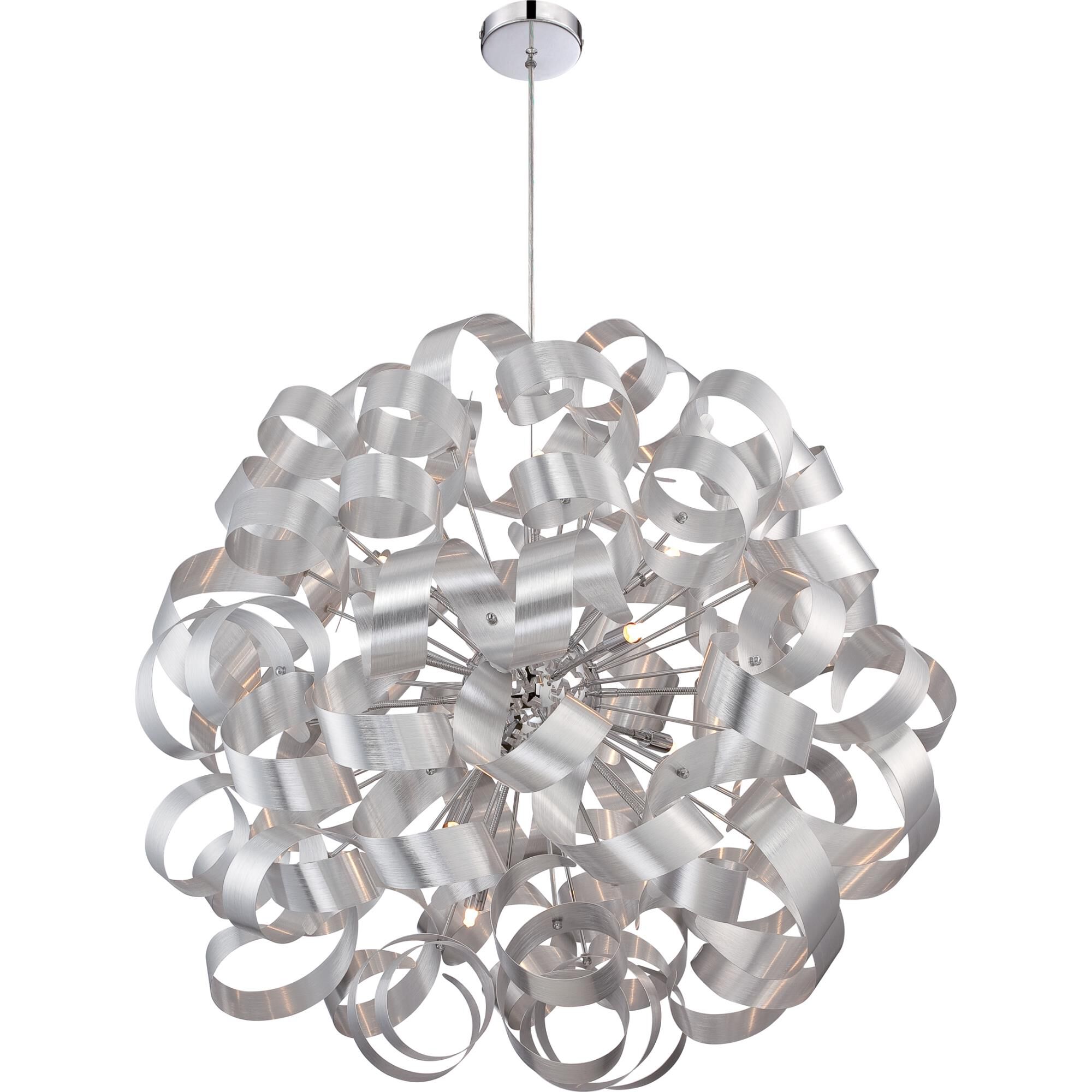 Platinum Collection Ribbons 31 Inch Large Pendant by Quoizel