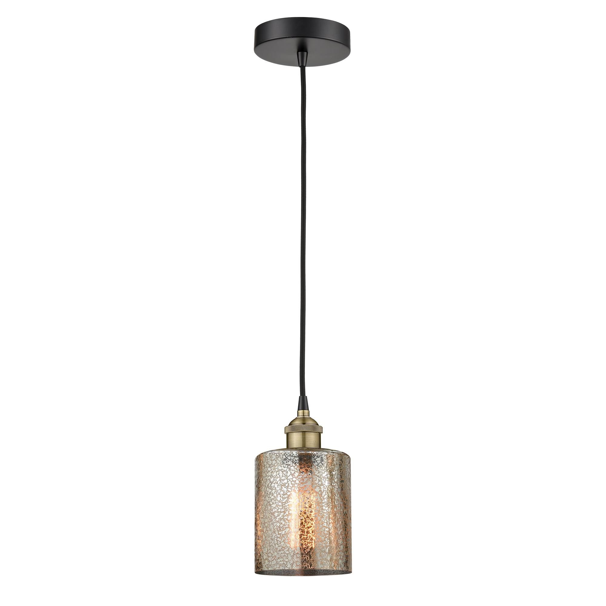 Shown in Black Antique Brass finish and Mercury glass