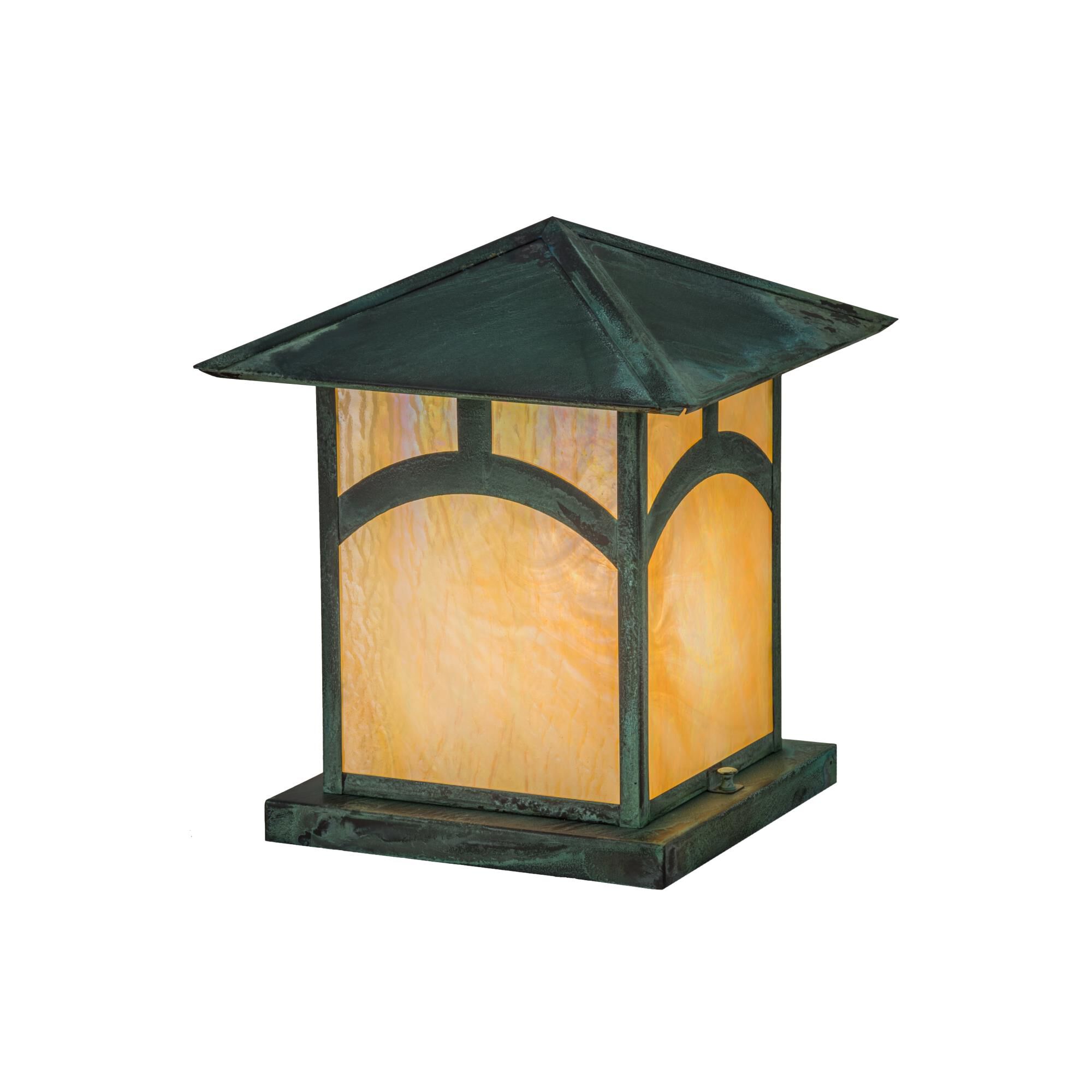 14 Inch Tall 1 Light Outdoor Pier Lamp by Meyda Lighting