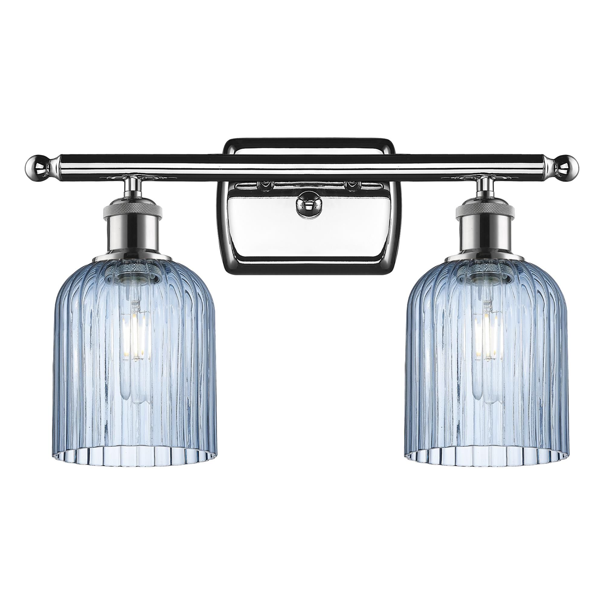 Shown in Polished Chrome finish and Princess Blue shade