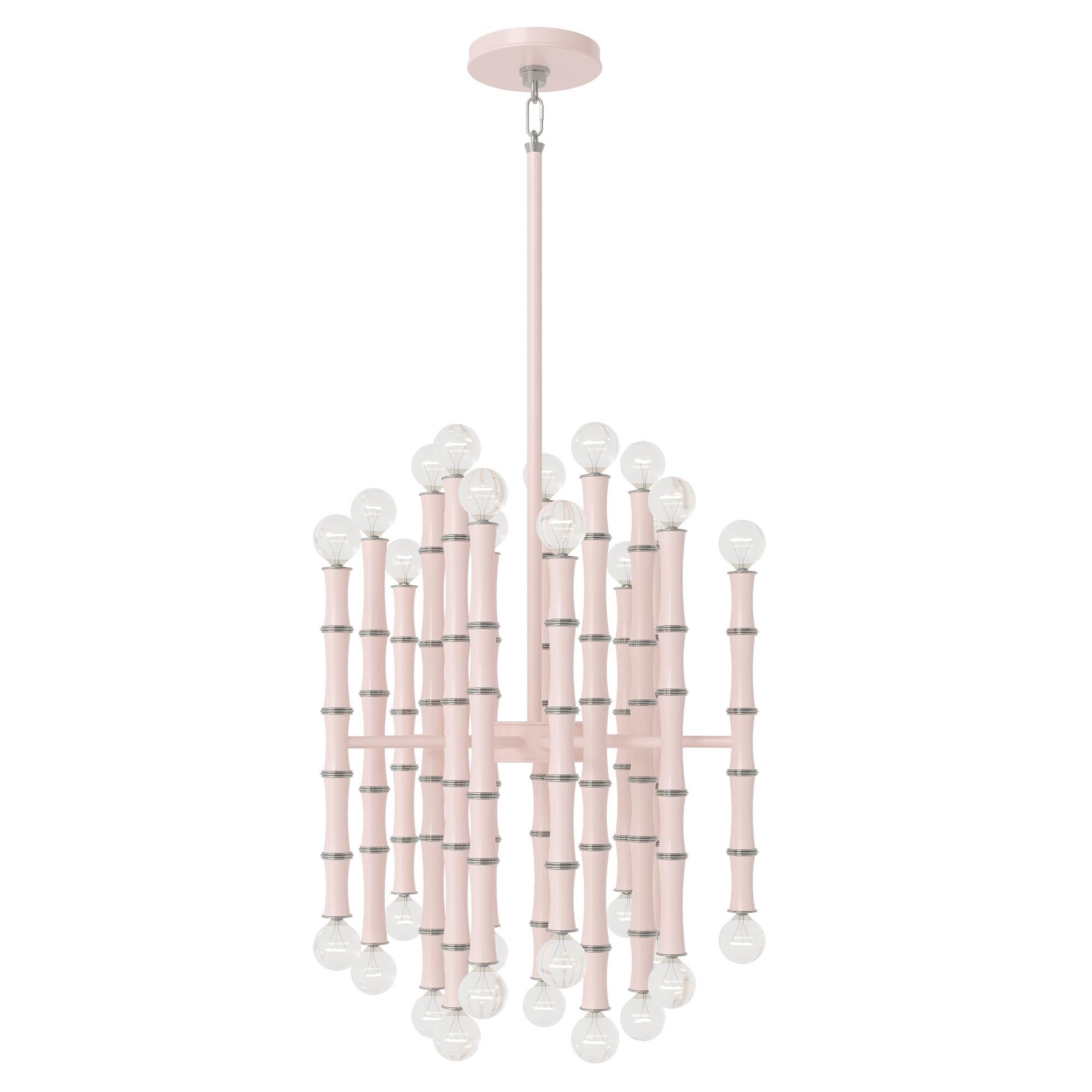 Shown in Rose Water finish and Polished Nickel accent