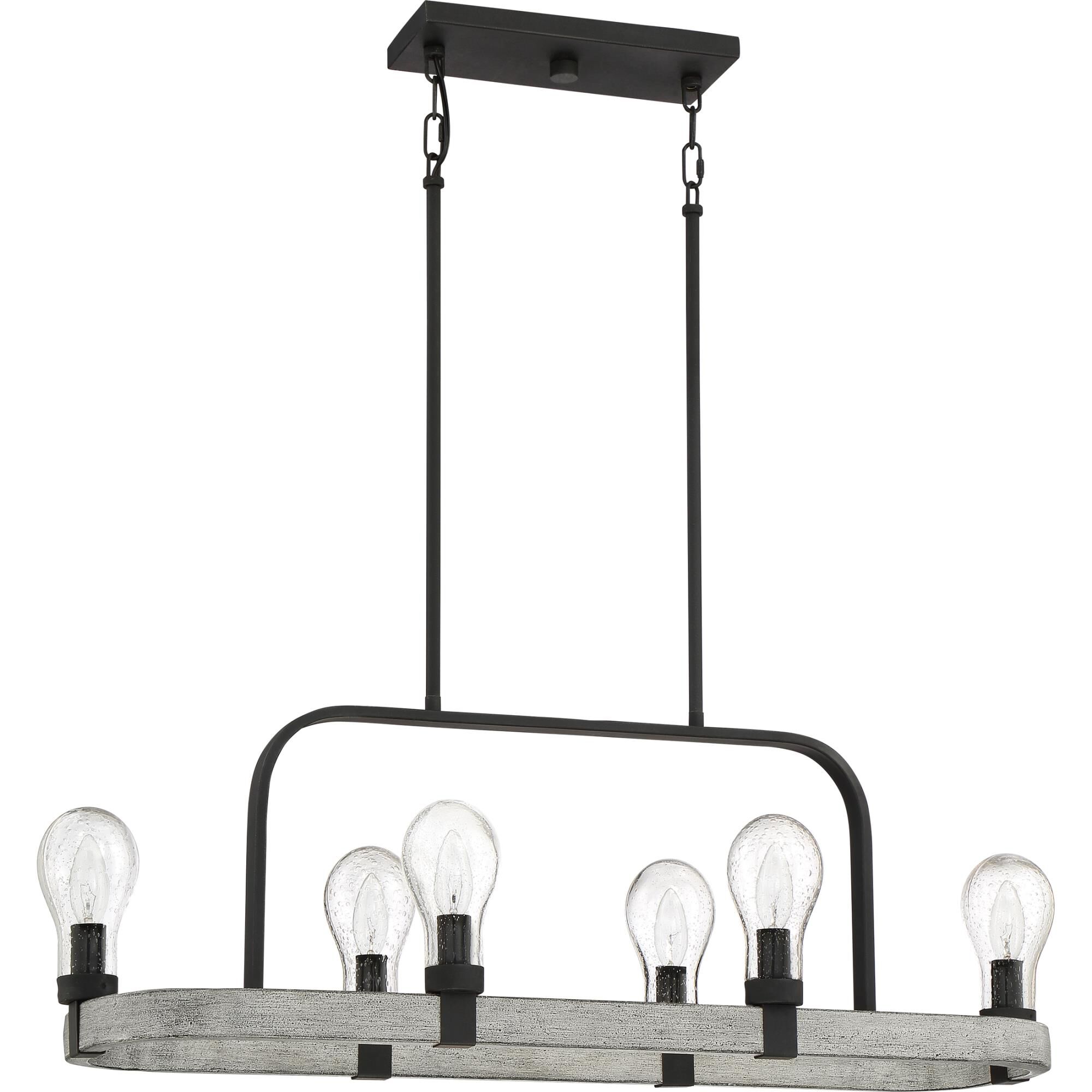 36 Inch 6 Light Linear Suspension Light by Quoizel