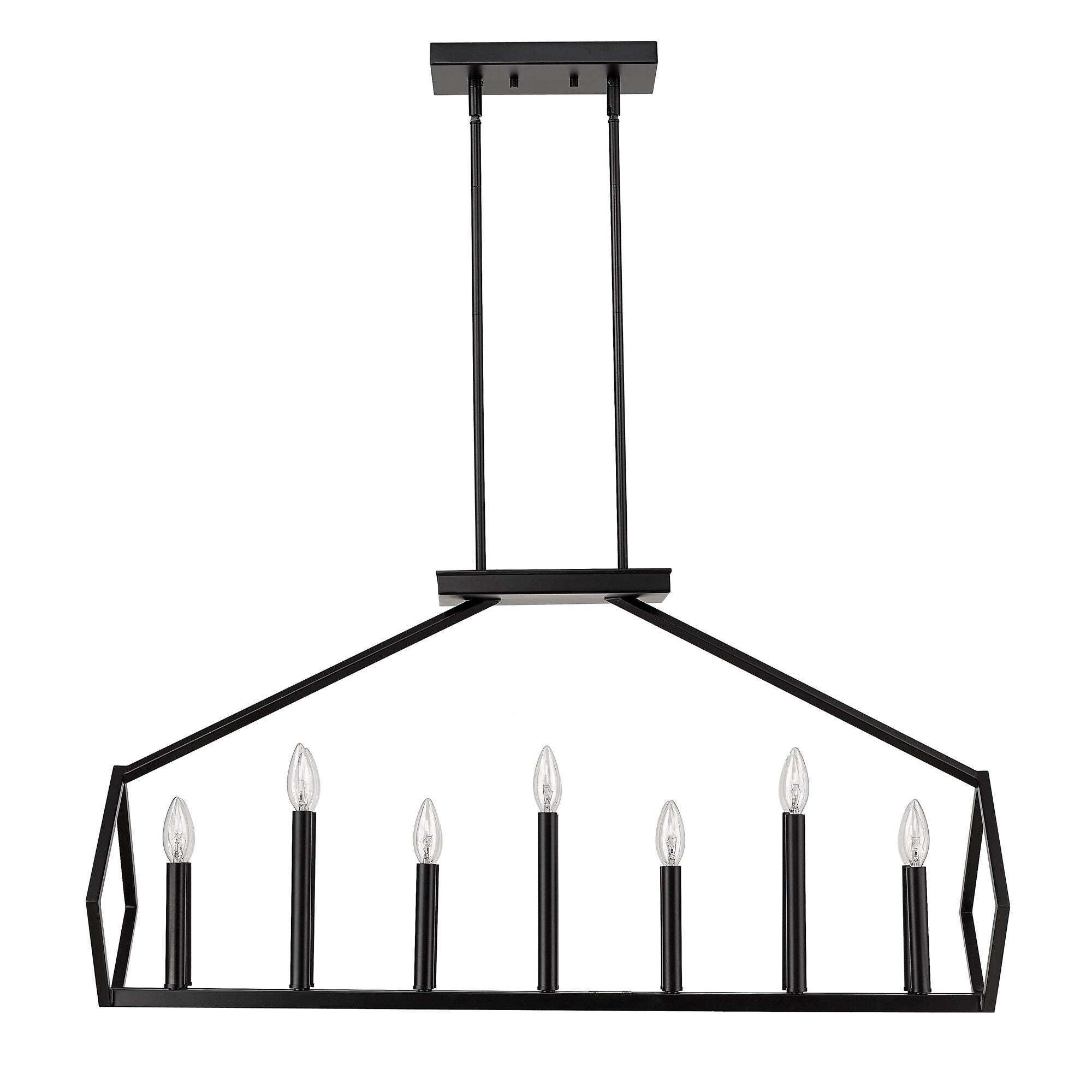 Shown in Matte Black finish and -- glass and -- shade