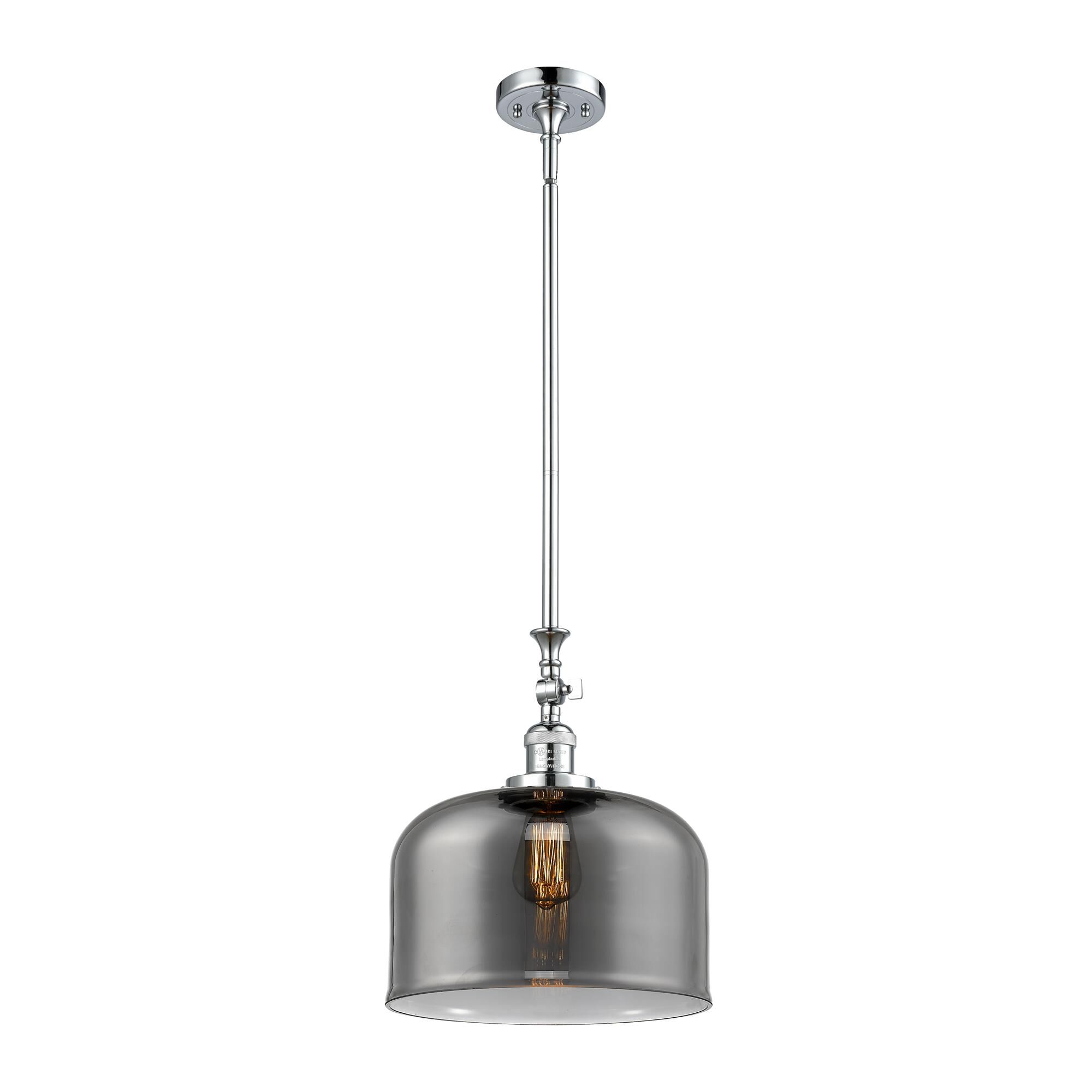 Shown in Polished Chrome finish and Plated Smoke glass